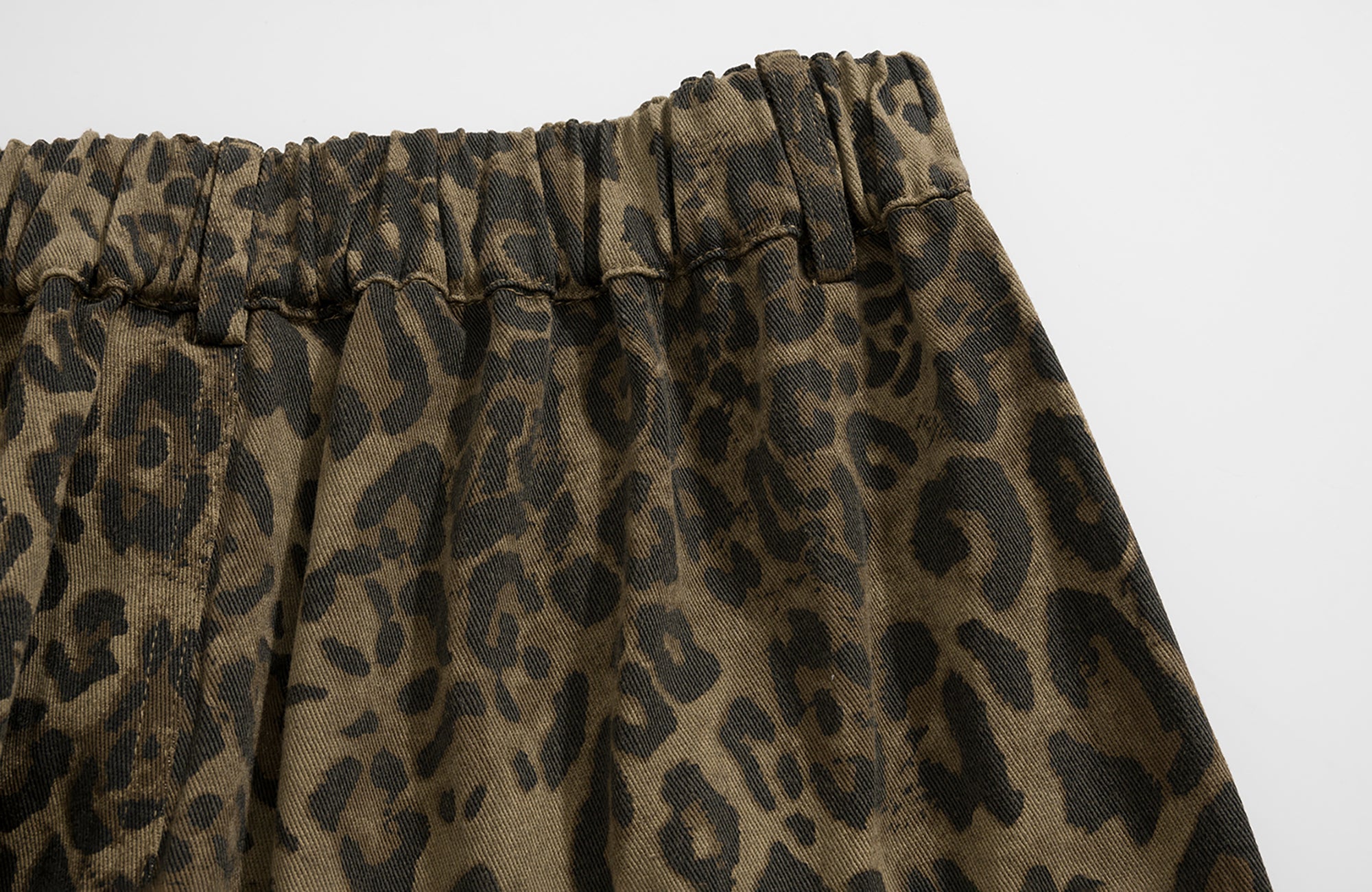 SADSOUP Leopard Cargo Wide-Leg Pants