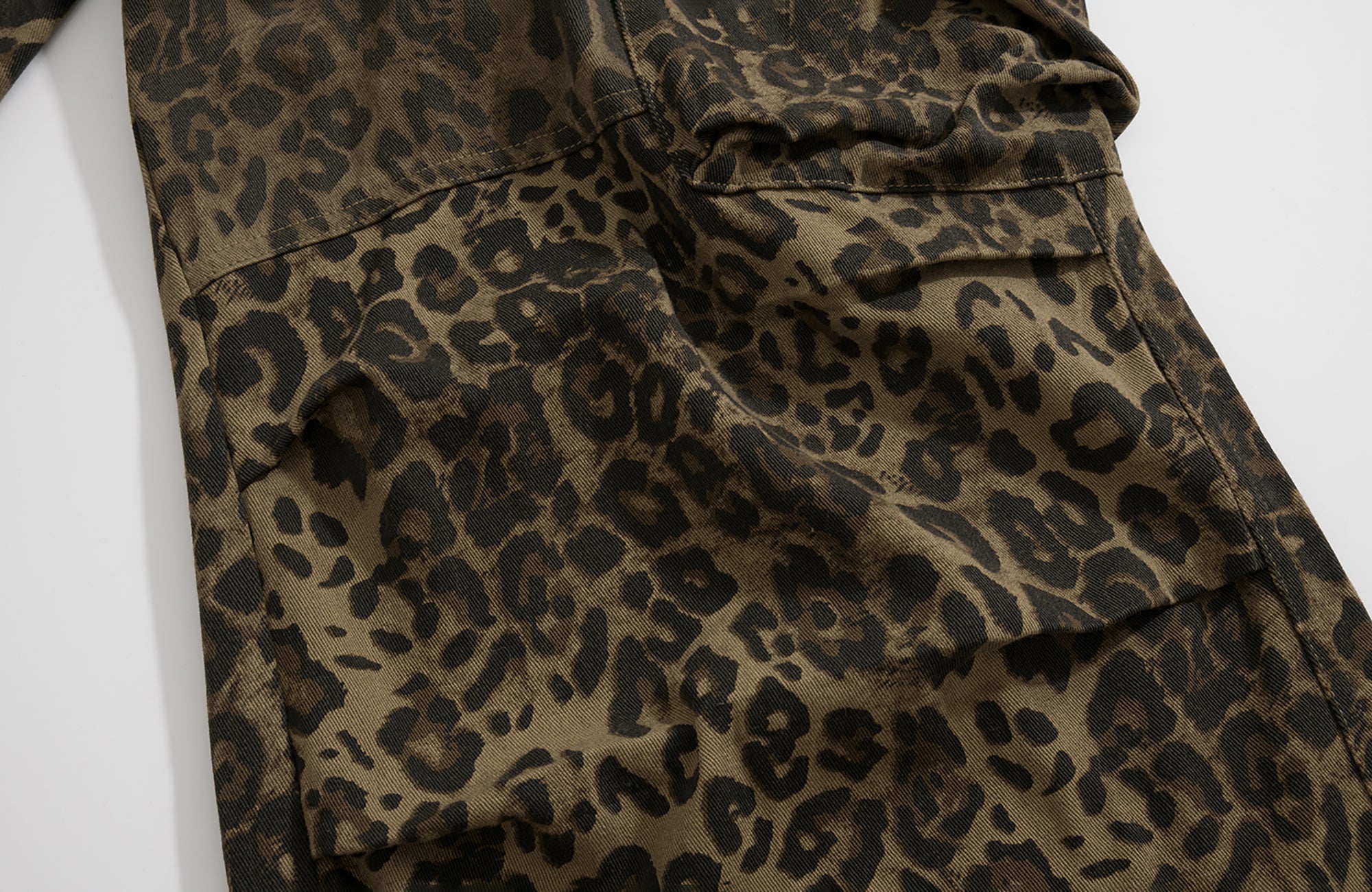 SADSOUP Leopard Cargo Wide-Leg Pants