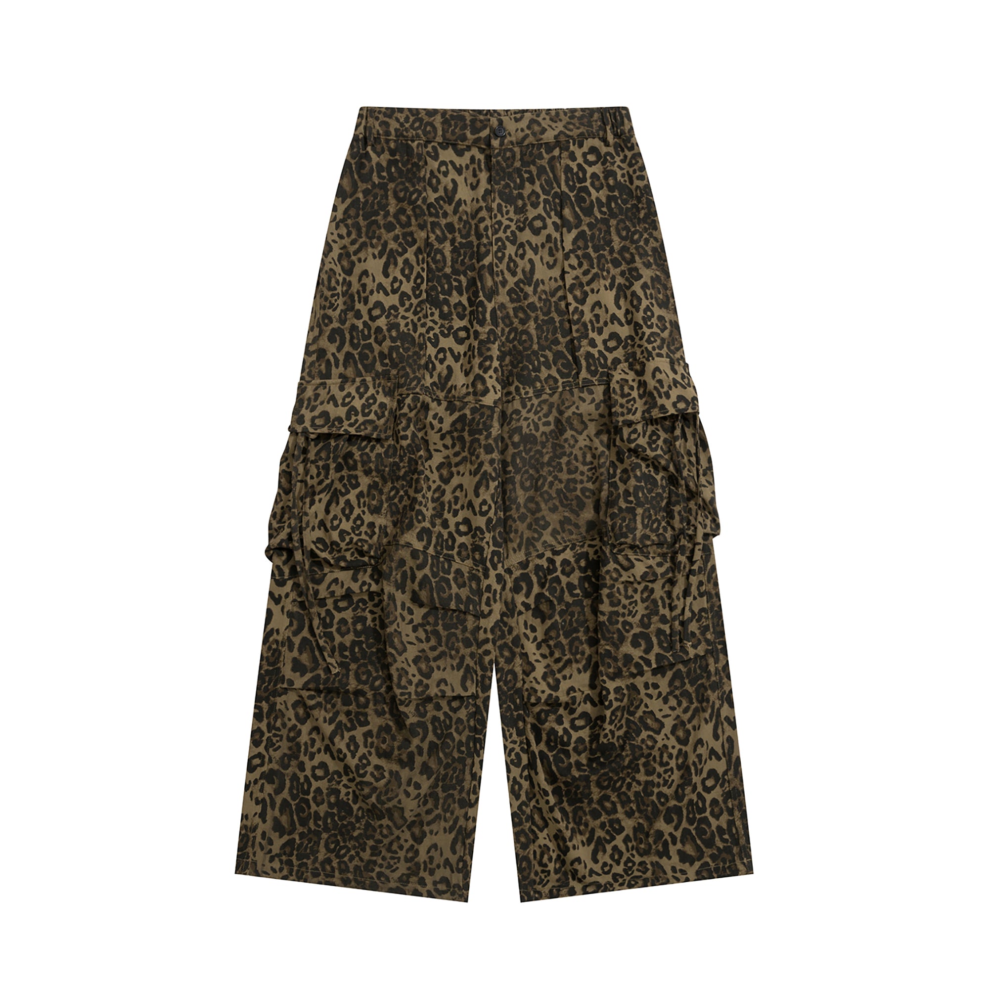 SADSOUP Leopard Cargo Wide-Leg Pants