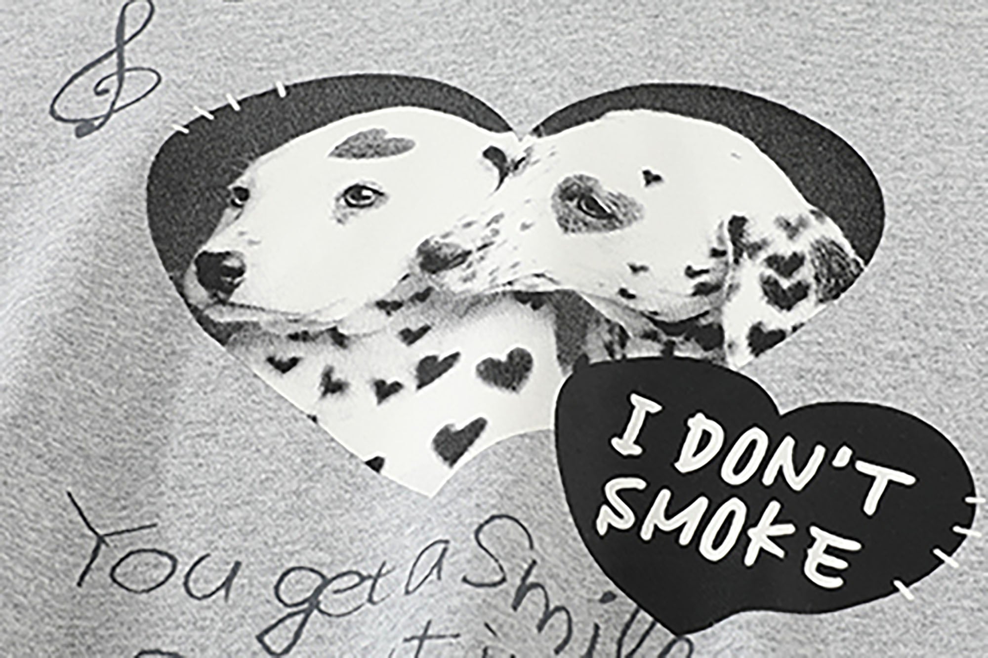 DONSMOKE Puppy Heart Doodle Hoodie, premium urban and streetwear designers apparel on PROJECTISR.com, DONSMOKE