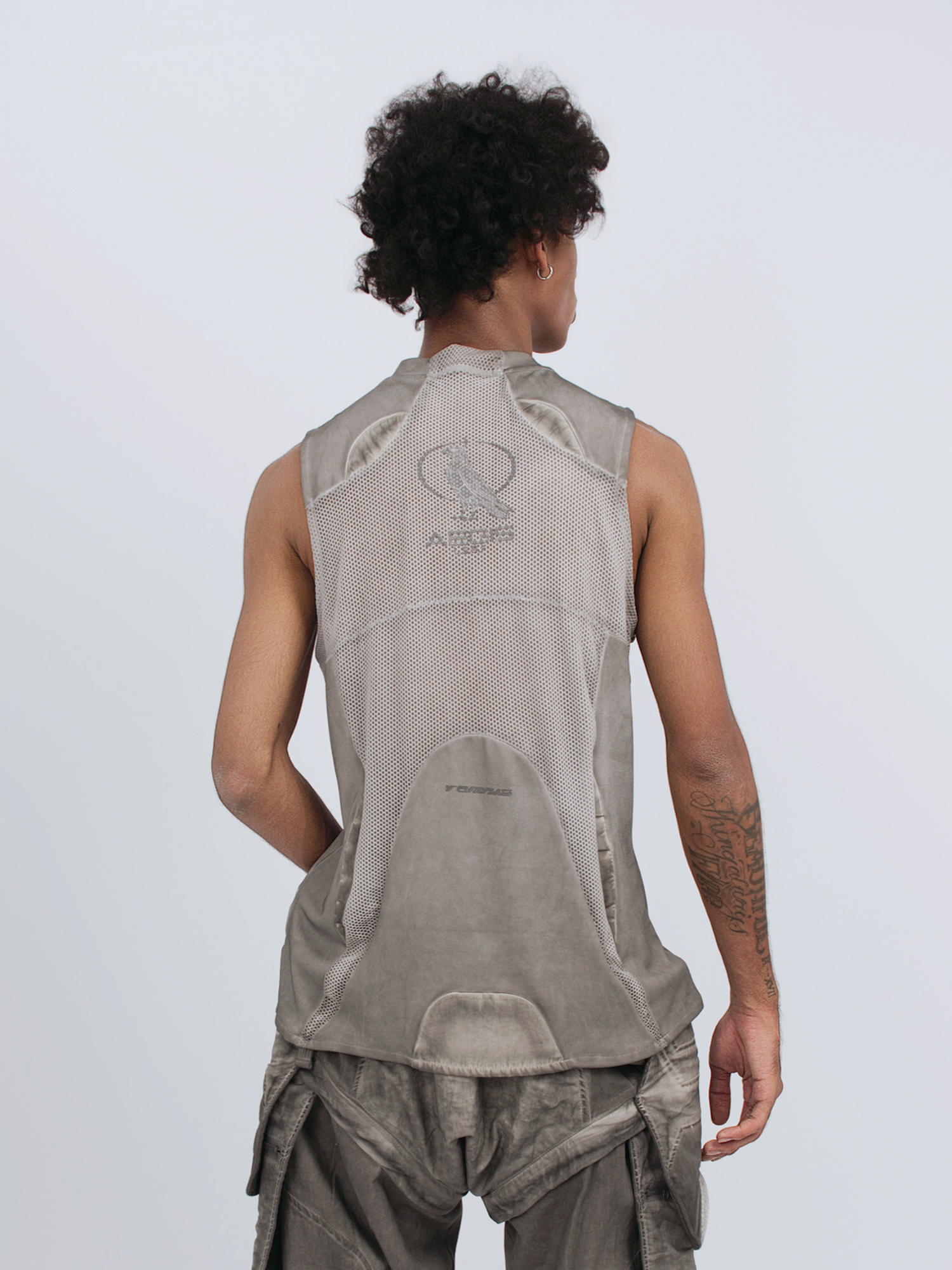 STEAM Distressed Mesh Tactical Tank Top