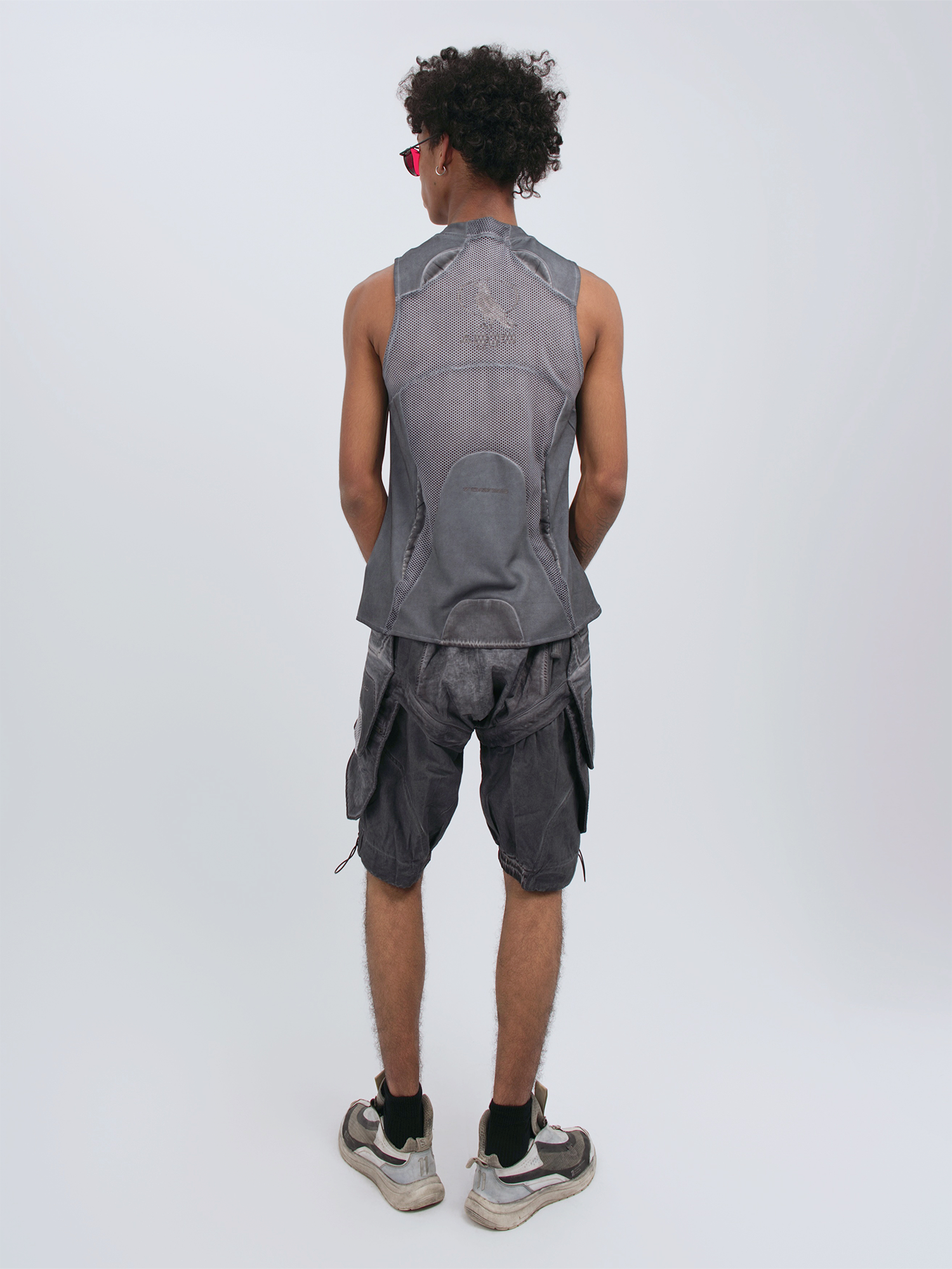 STEAM Distressed Mesh Tactical Tank Top