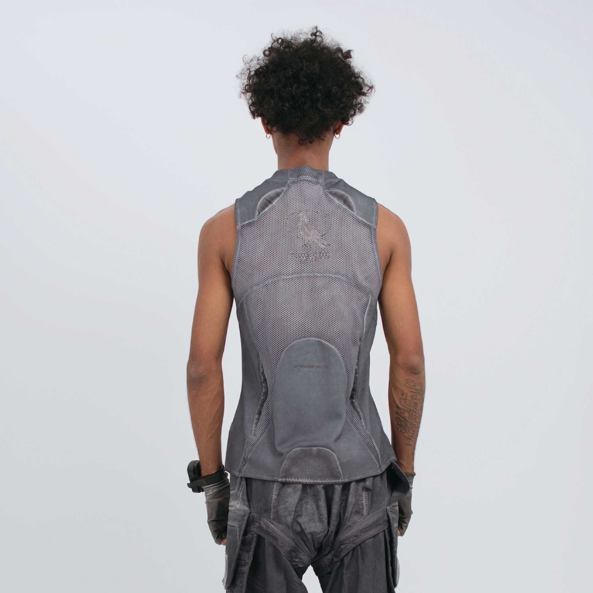 STEAM Distressed Mesh Tactical Tank Top