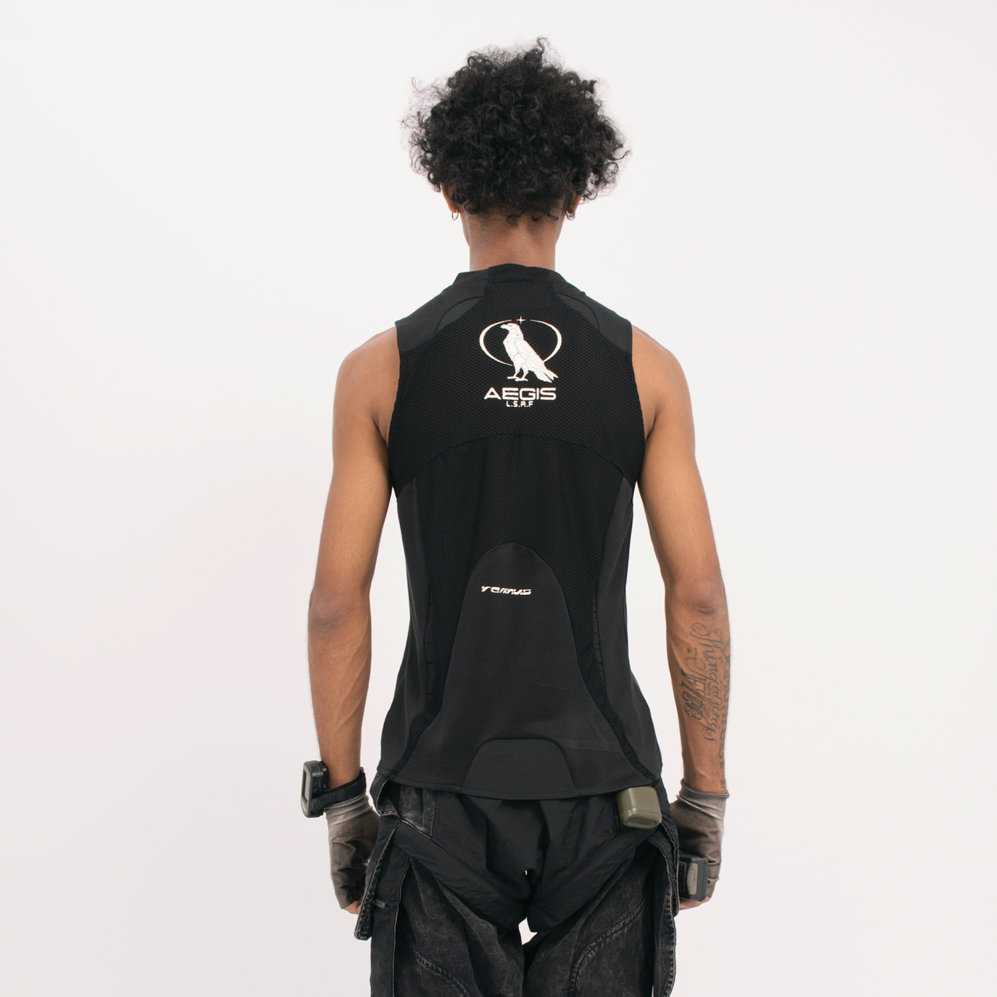STEAM Distressed Mesh Tactical Tank Top