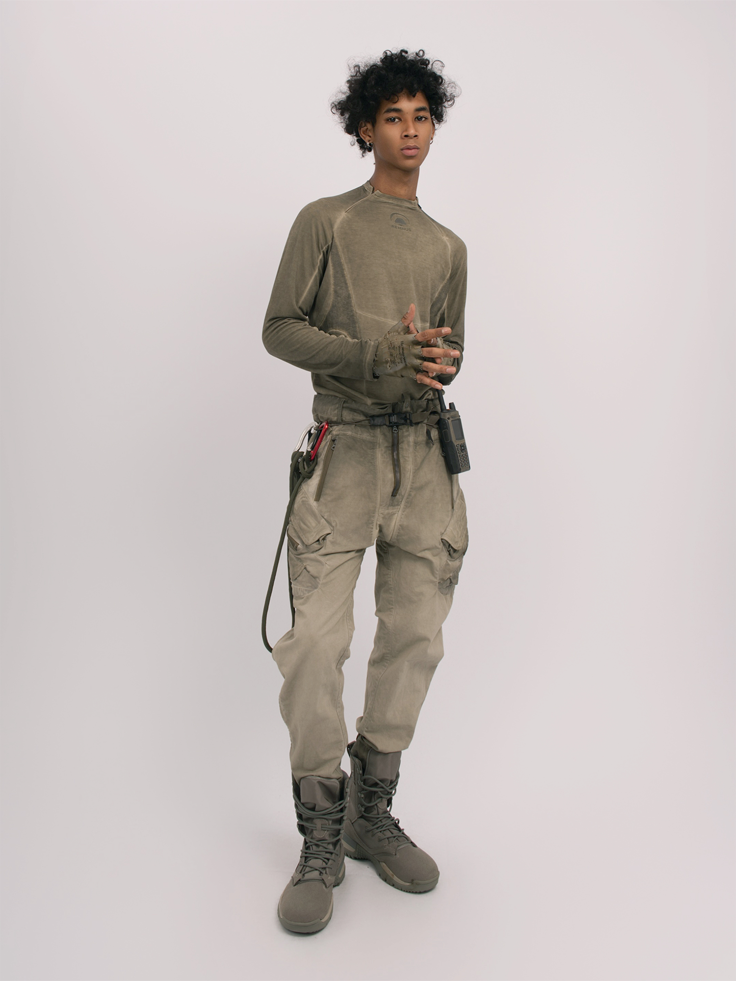 STEAM Distressed Multi-Pocket Utility Cargo Pants