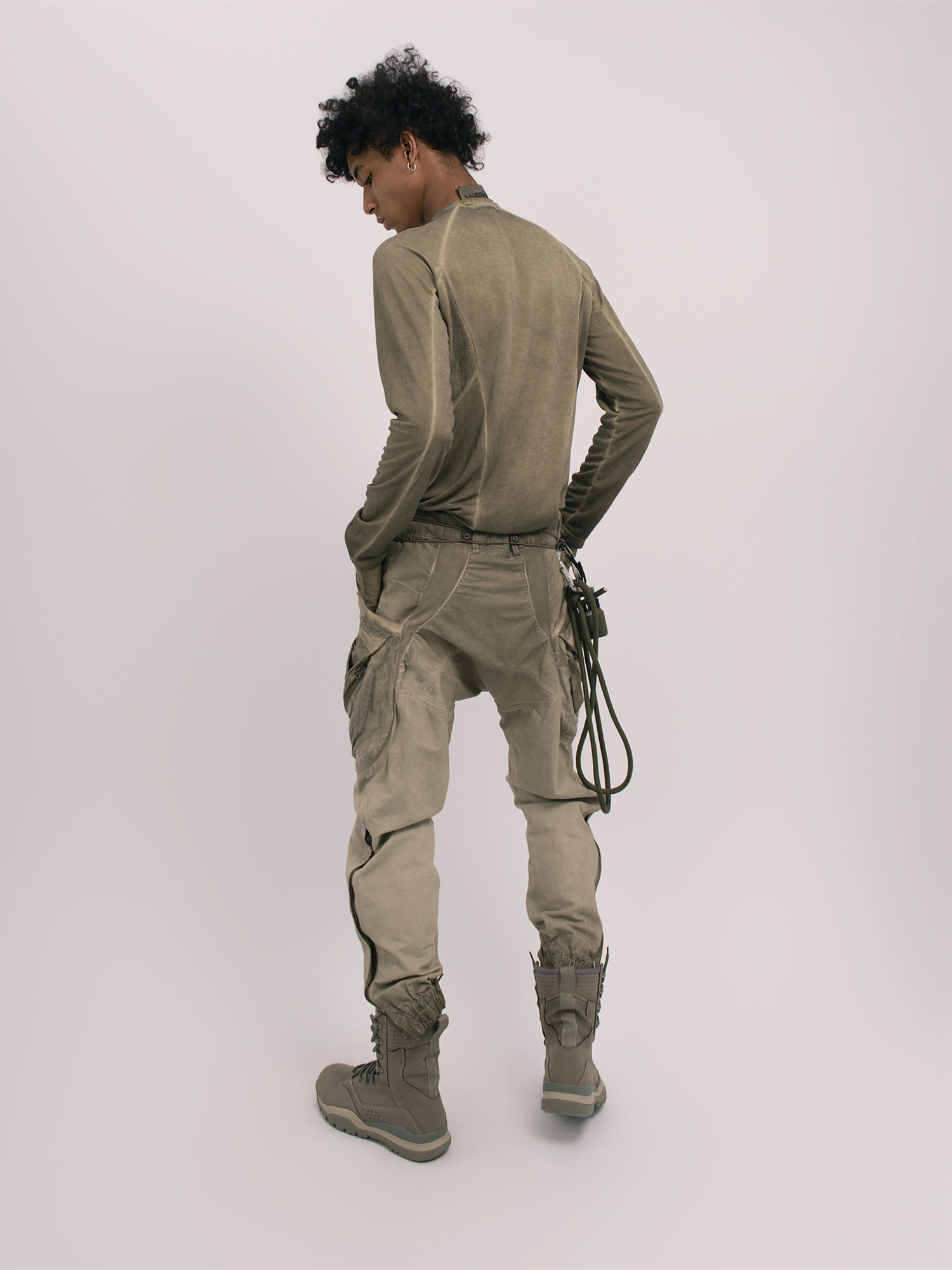 STEAM Distressed Multi-Pocket Utility Cargo Pants