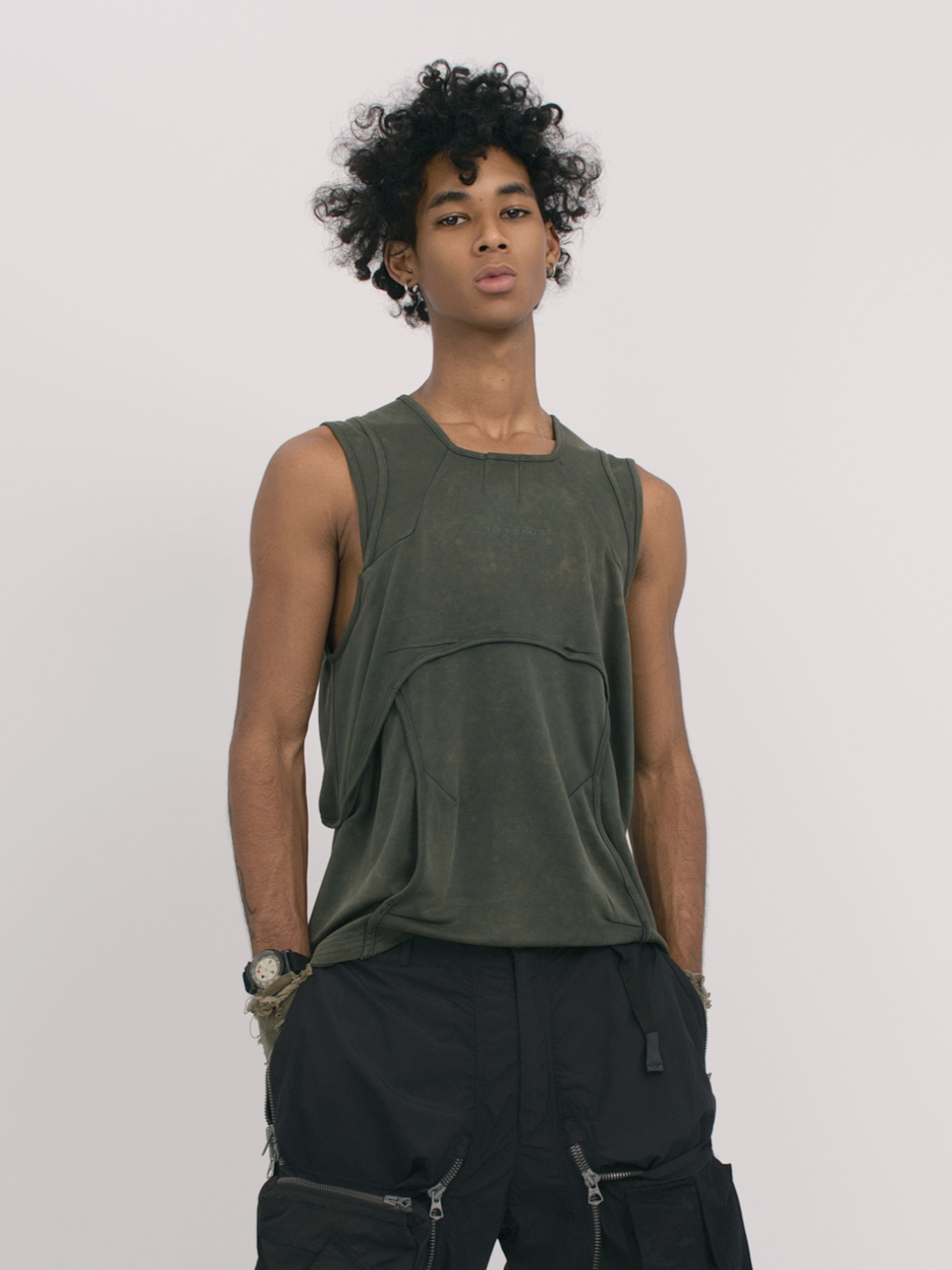 STEAM Deconstructed Spliced Washed Vest
