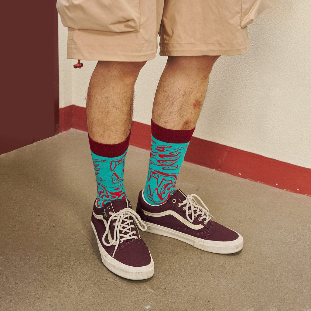 OSCILL Poison Fangs Socks, premium urban and streetwear designers apparel on PROJECTISR.com, OSCILL