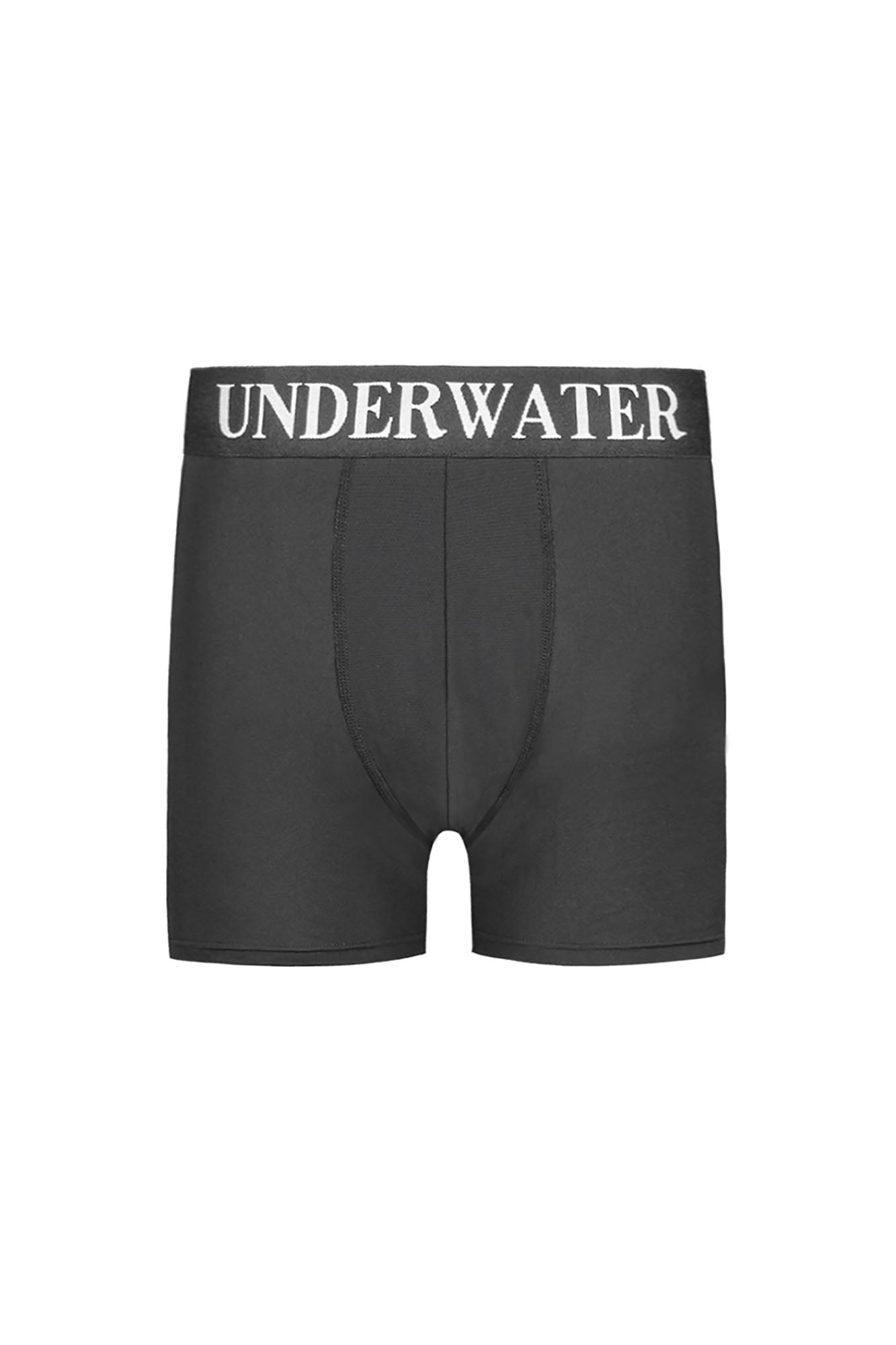 UNDERWATER Dark Soul LOGO Waistband Stretch Boxer Briefs, premium urban and streetwear designers apparel on PROJECTISR.com, UNDERWATER