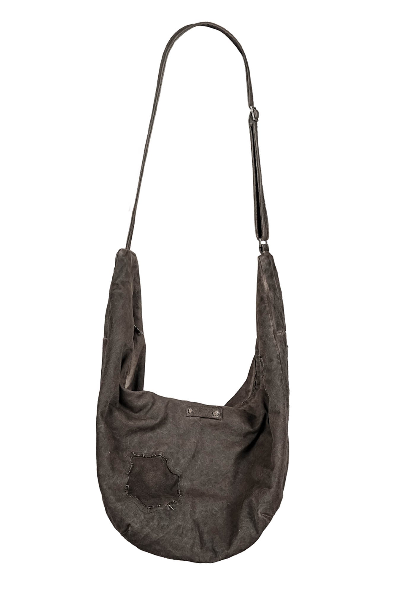 UNDERWATER Distressed Wanderer Crescent Bag, premium urban and streetwear designers apparel on PROJECTISR.com, UNDERWATER