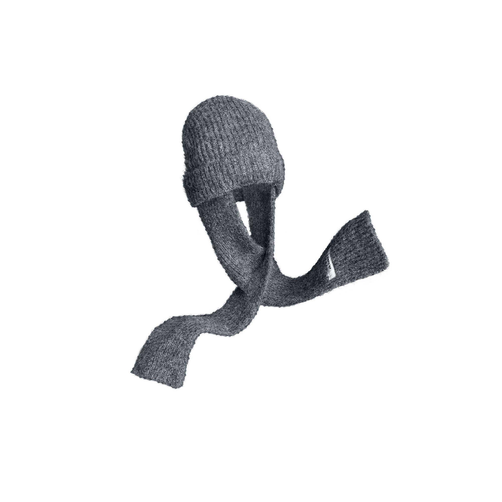 RELABEL Detachable Scarf Beanie Set