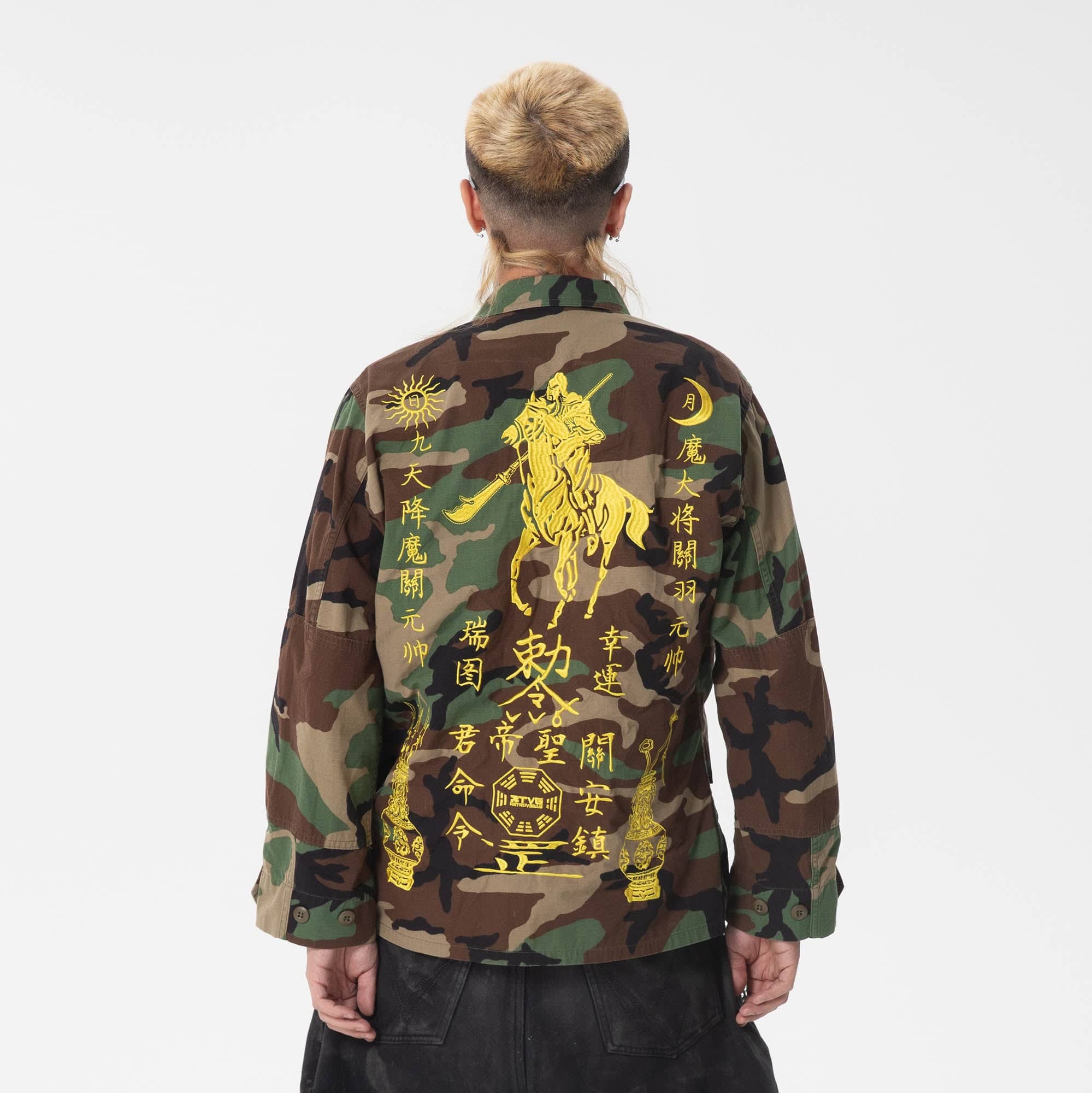 RTVG Oriental Embroidery Camo Military Jacket