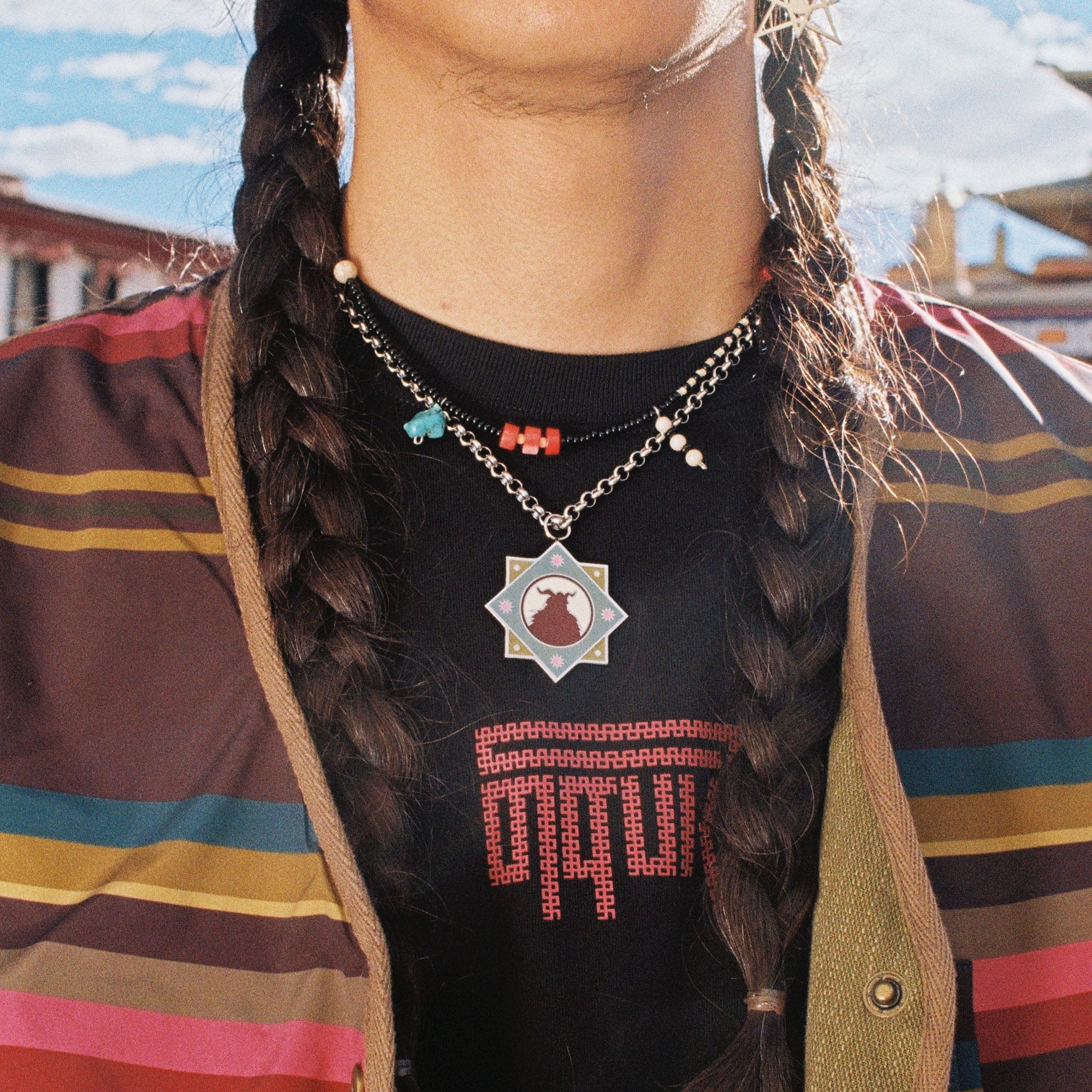 NERHI Yeti LOGO Pendant Necklace, premium urban and streetwear designers apparel on PROJECTISR.com, NERHI