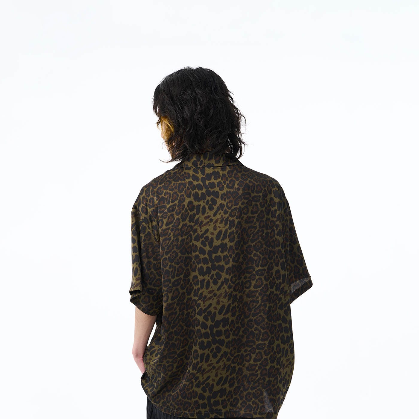 EPIC POETRY Leopard Half Shirt Dark Green, premium urban and streetwear designers apparel on PROJECTISR.com, EPIC POETRY