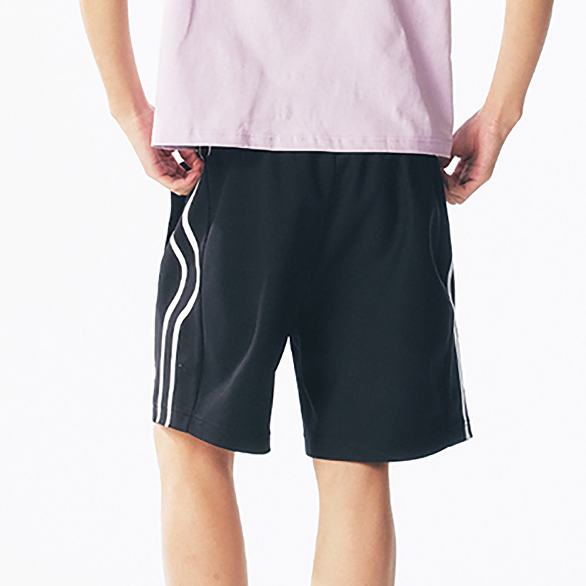 1997 POSTOFFICE Twisted Stripe Athletic Shorts, premium urban and streetwear designers apparel on PROJECTISR.com, 1997 POSTOFFICE