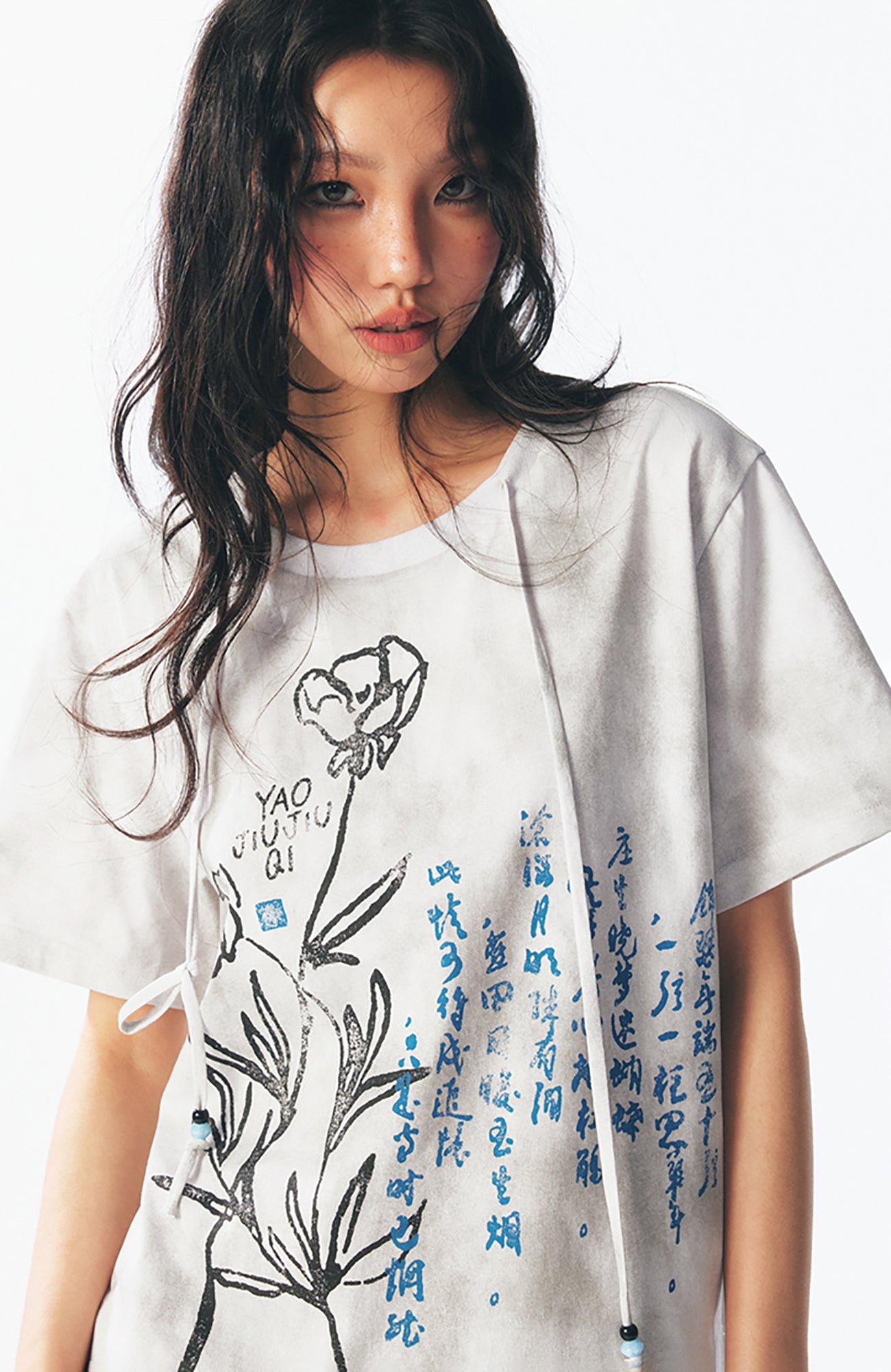 1997 POSTOFFICE Floral Script Graphic T-Shirt, premium urban and streetwear designers apparel on PROJECTISR.com, 1997 POSTOFFICE
