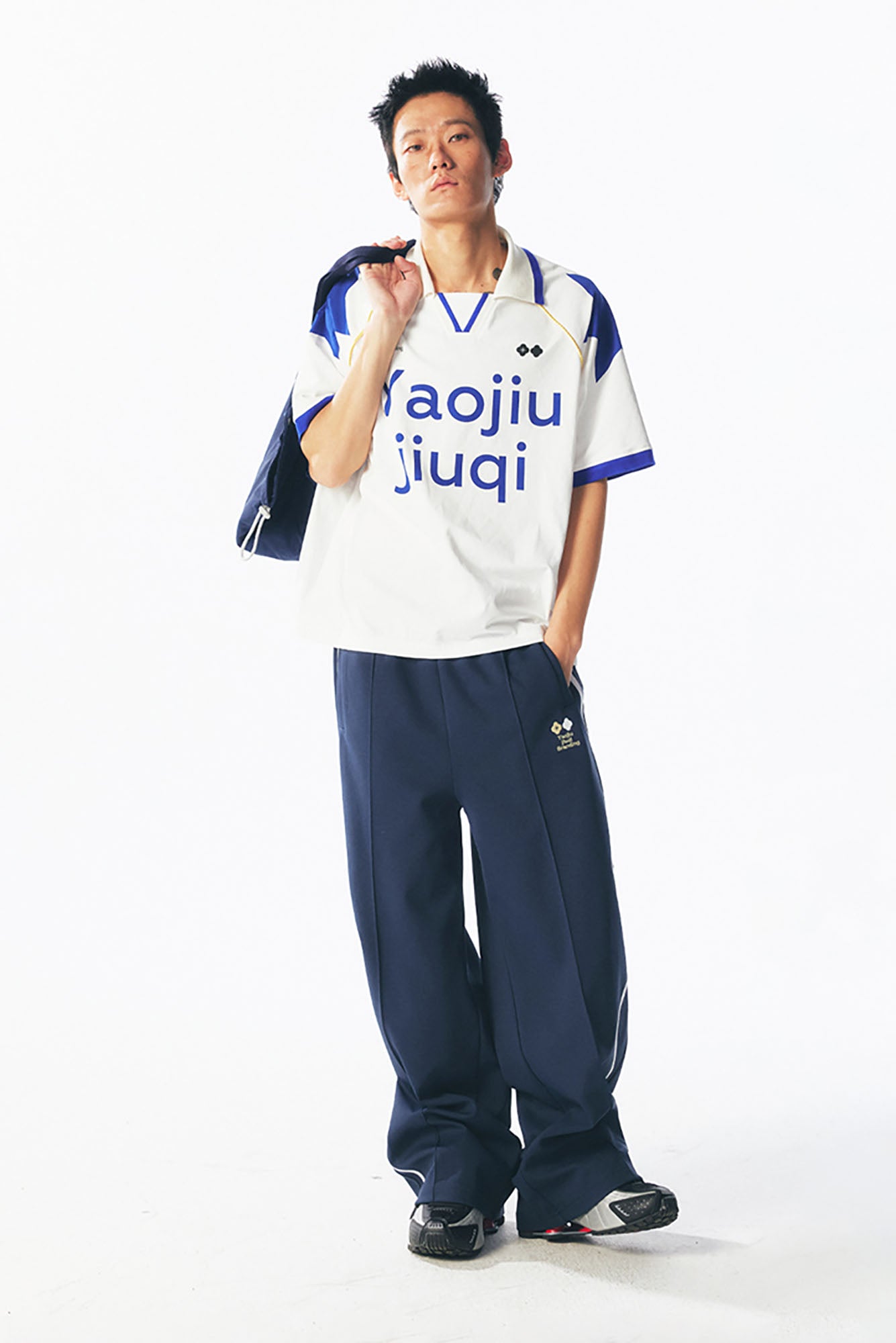 1997 POSTOFFICE Athletic Contrast-Panel Jersey, premium urban and streetwear designers apparel on PROJECTISR.com, 1997 POSTOFFICE