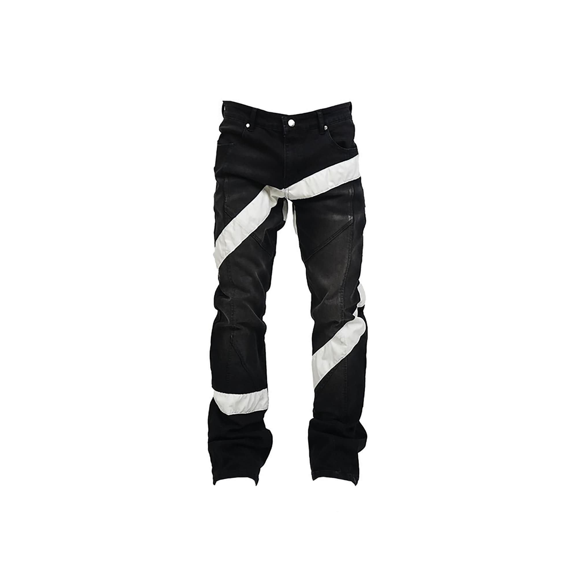 VINKID Infinite Cross Panel Embroidered Jeans, premium urban and streetwear designers apparel on PROJECTISR.com, VINKID