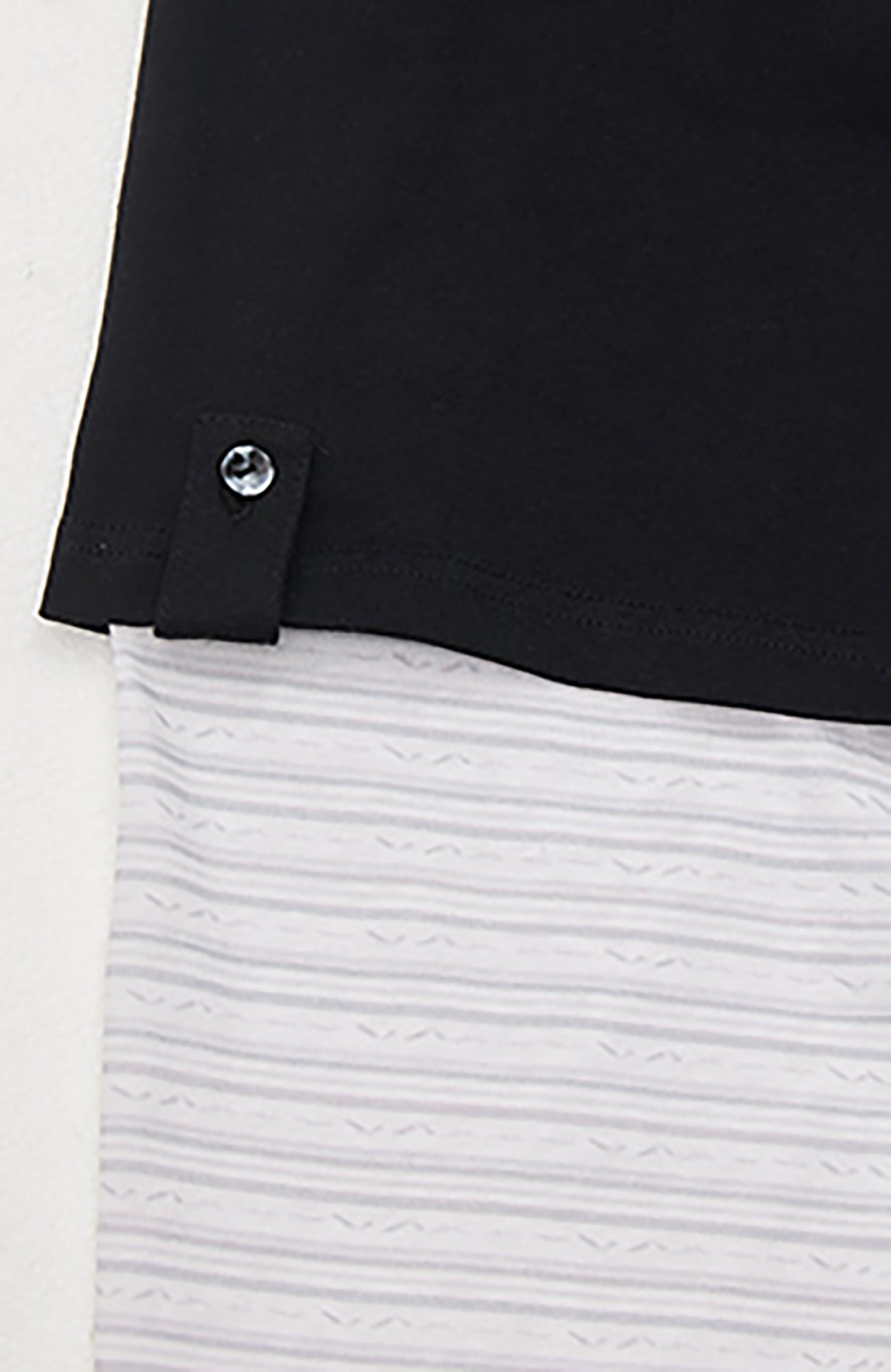 RELABEL Layered Sleeve Embroidered Polo Shirt