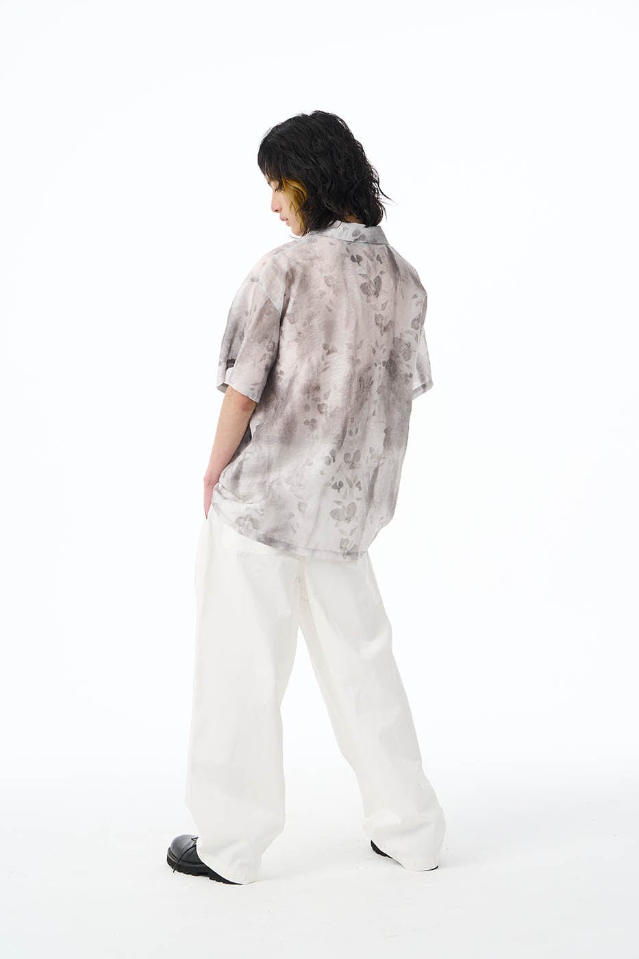EPIC POETRY Flamingo Jacquard Half Shirt, premium urban and streetwear designers apparel on PROJECTISR.com, EPIC POETRY