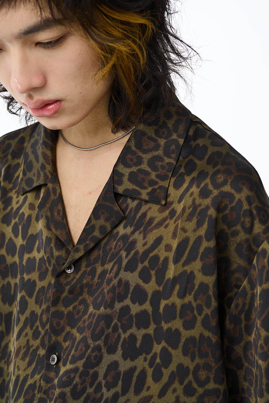 EPIC POETRY Leopard Half Shirt Dark Green, premium urban and streetwear designers apparel on PROJECTISR.com, EPIC POETRY