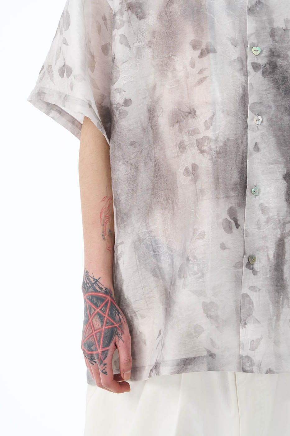 EPIC POETRY Flamingo Jacquard Half Shirt, premium urban and streetwear designers apparel on PROJECTISR.com, EPIC POETRY