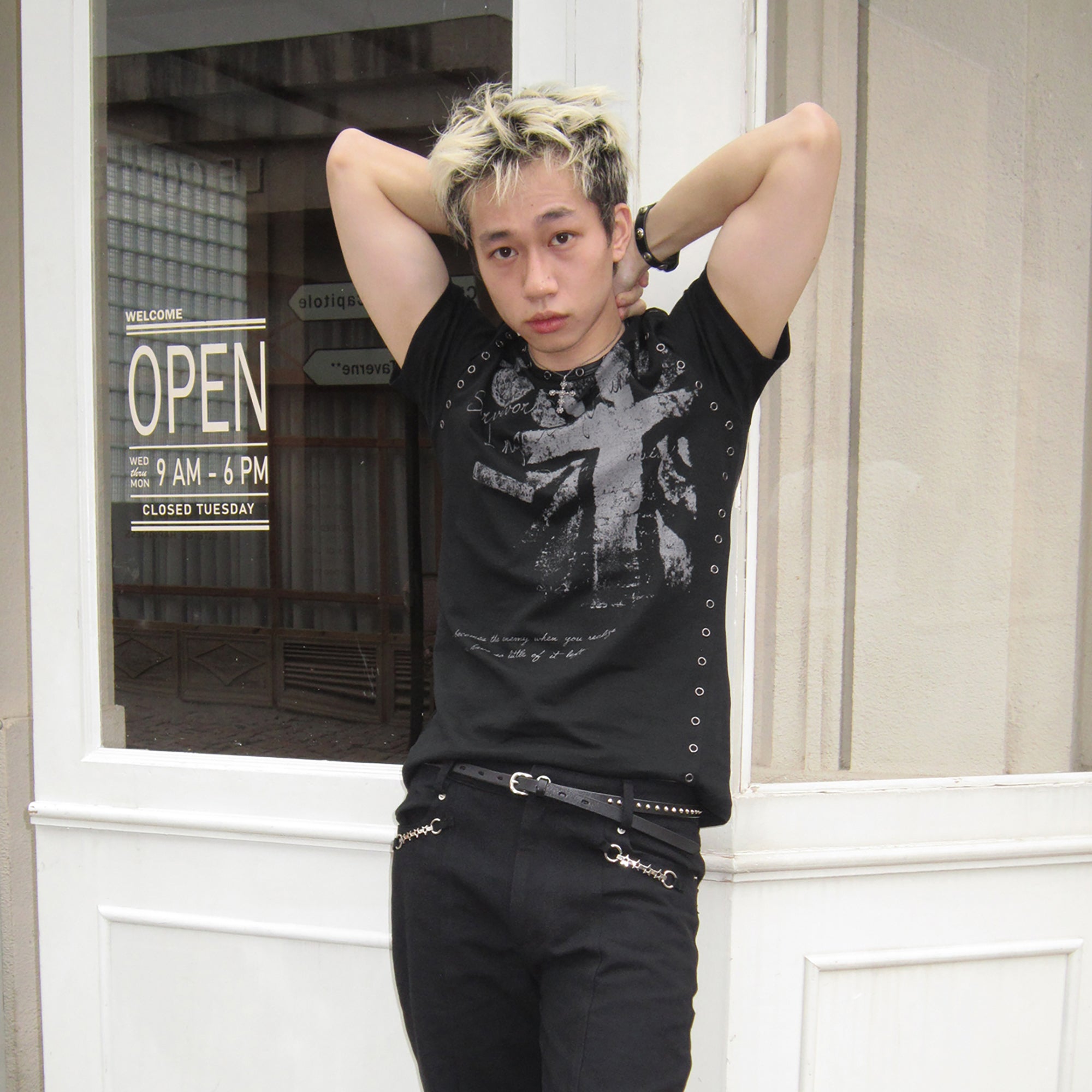 SADSOUP Grommet Graphic Slim Tee