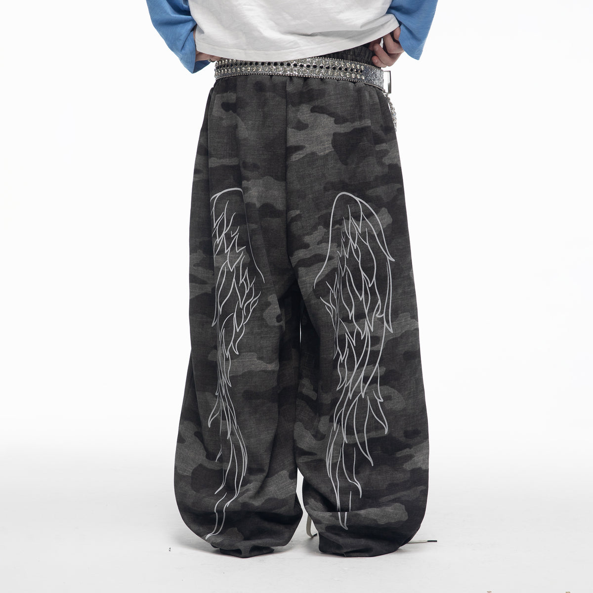 SADSOUP Retro Camo Baggy Sweatpants