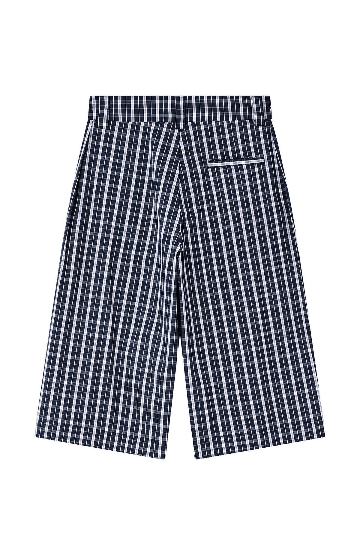 FMACM Detachable Plaid Straight-Leg Pants