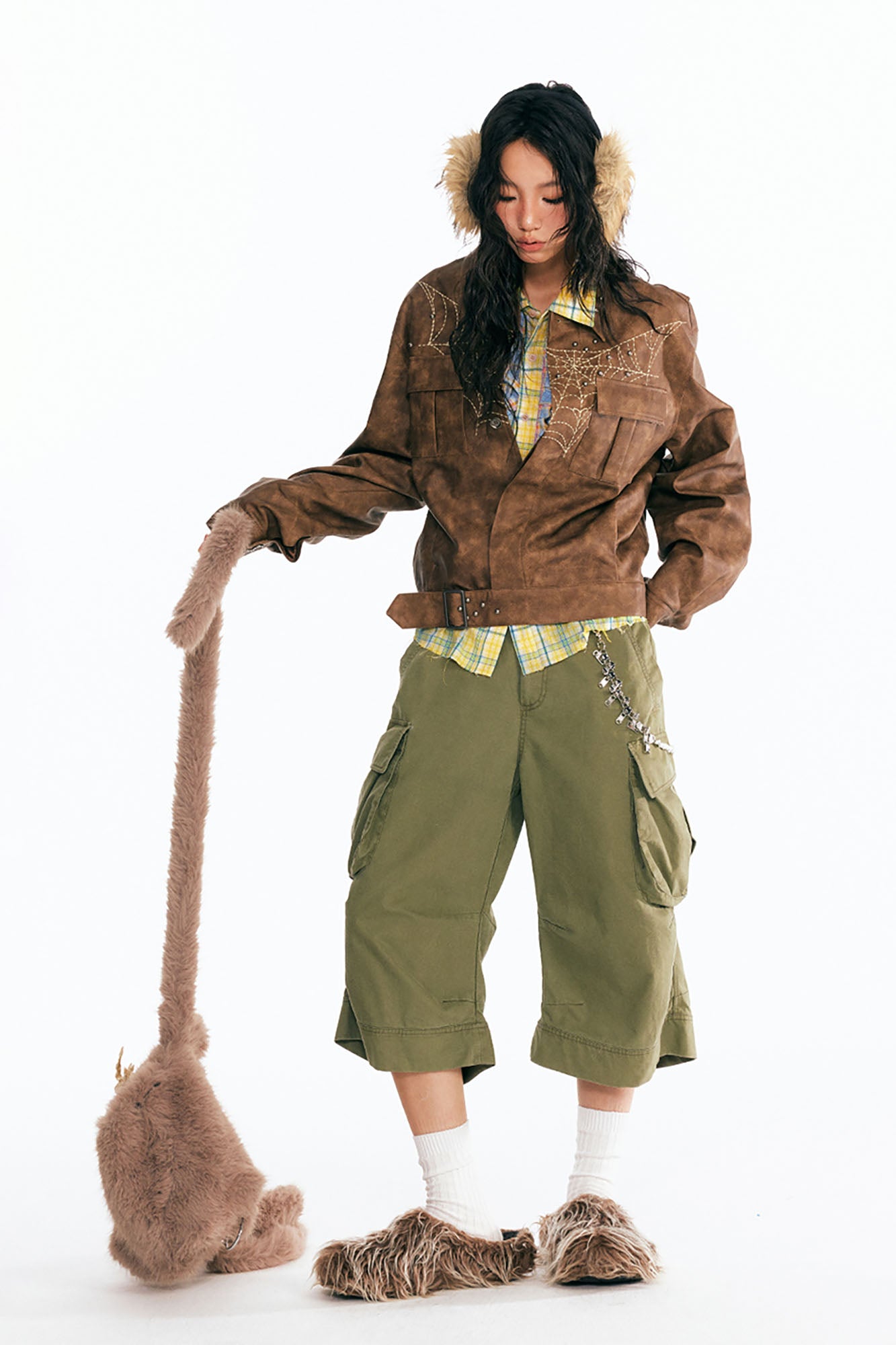 1997 POSTOFFICE Dreamcatcher Graphic Faux Leather Jacket, premium urban and streetwear designers apparel on PROJECTISR.com, 1997 POSTOFFICE