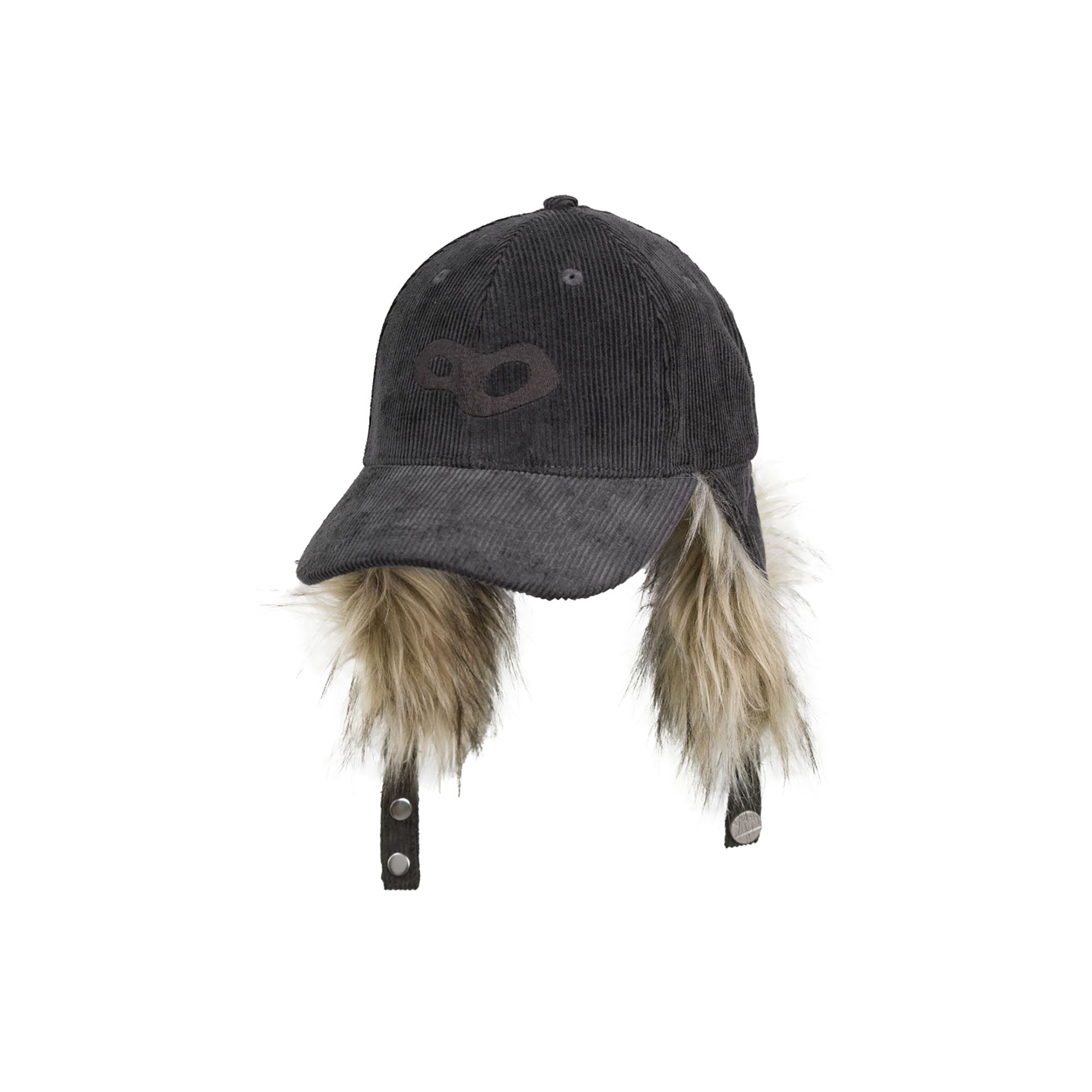 RELABEL Faux-Fur Earflaps Corduroy Cap