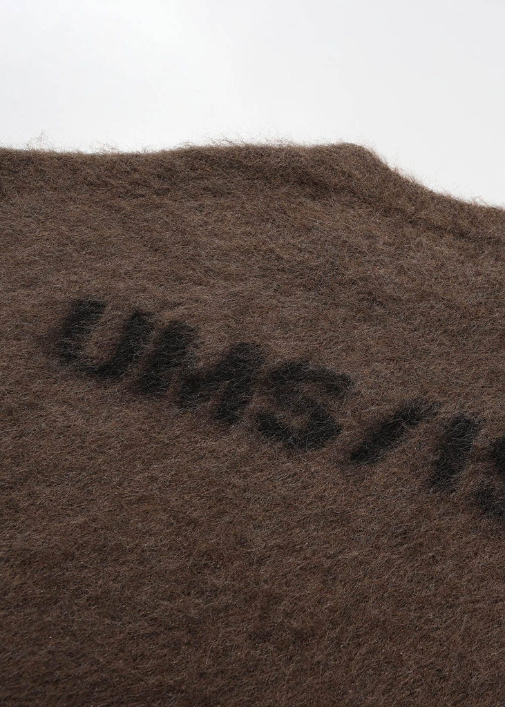 UMAMIISM The Tagged Mohair Sweater, premium urban and streetwear designers apparel on PROJECTISR.com, UMAMIISM
