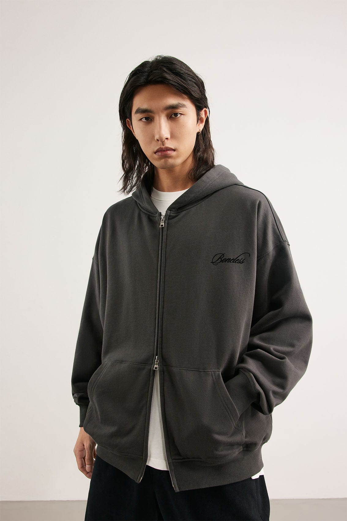 BONELESS Coordinate Zip-up Hoodie | PROJECTISR US