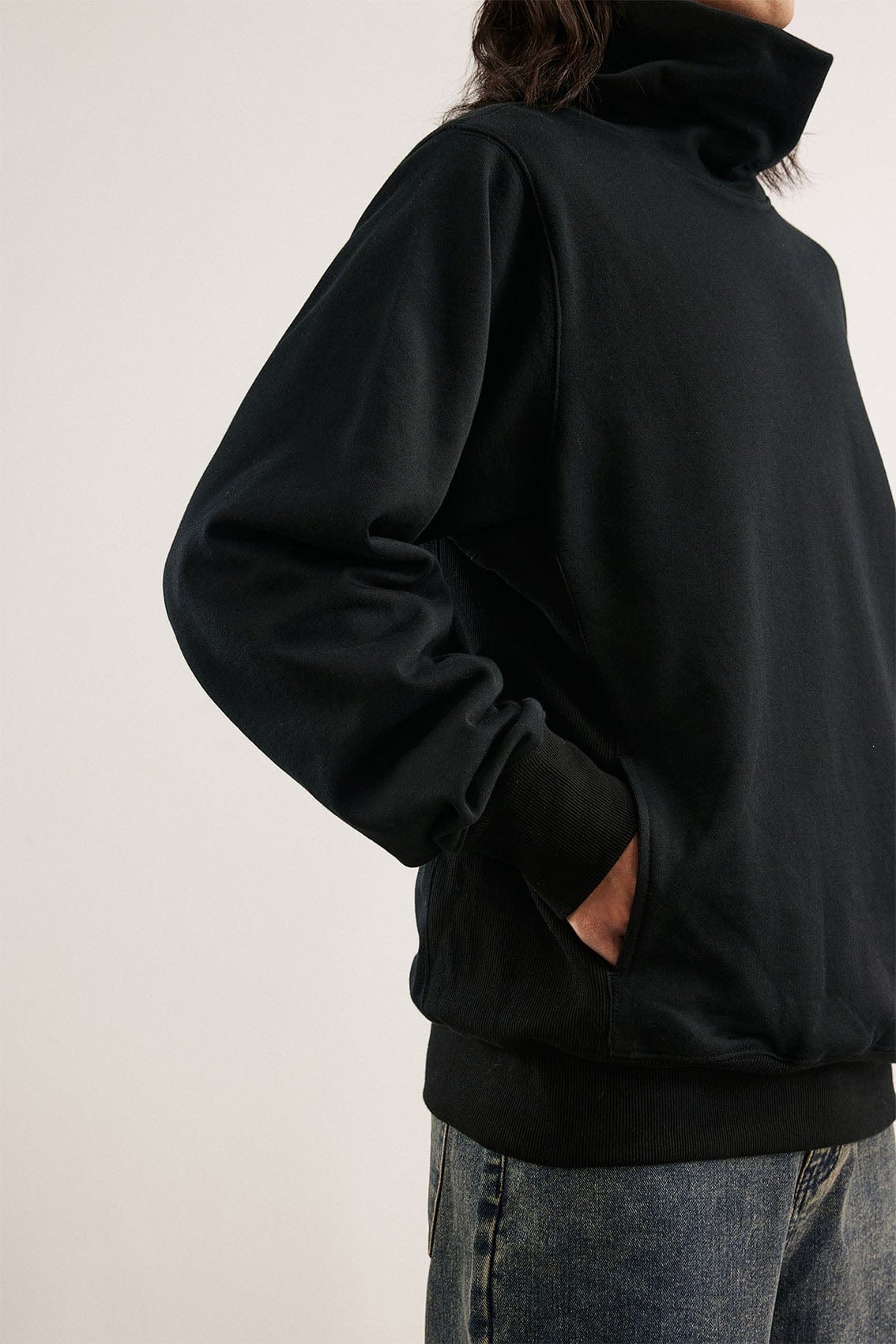 BONELESS High Collar Classic Sweatshirt, premium urban and streetwear designers apparel on PROJECTISR.com, BONELESS
