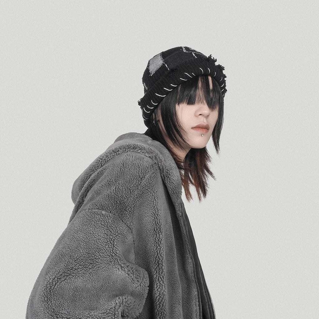 UNDERWATER Industrial Grey Faux Fur Jacket - PROJECTISR US