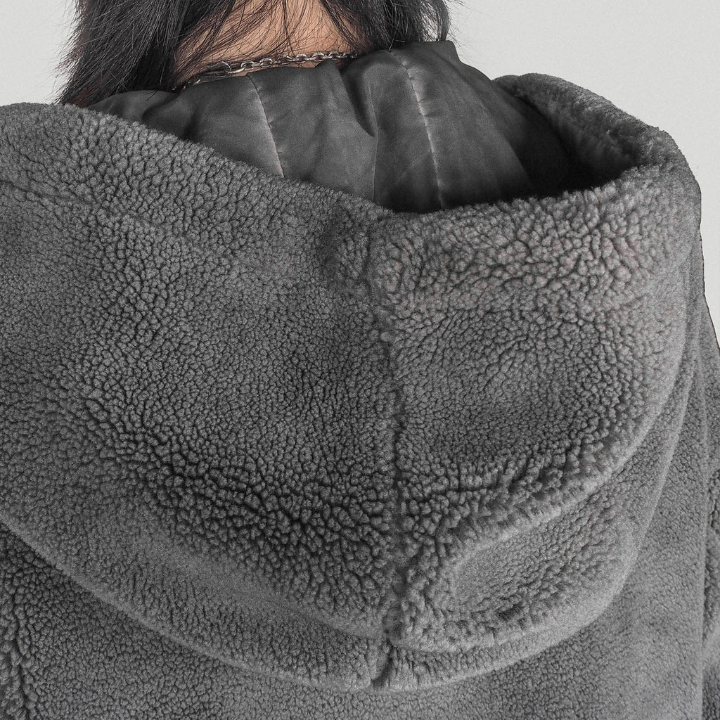 UNDERWATER Industrial Grey Faux Fur Jacket - PROJECTISR US