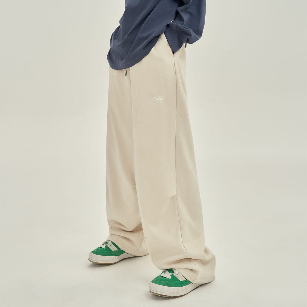 F426 Faux Suede Oversized Crease Pants, premium urban and streetwear designers apparel on PROJECTISR.com, F426