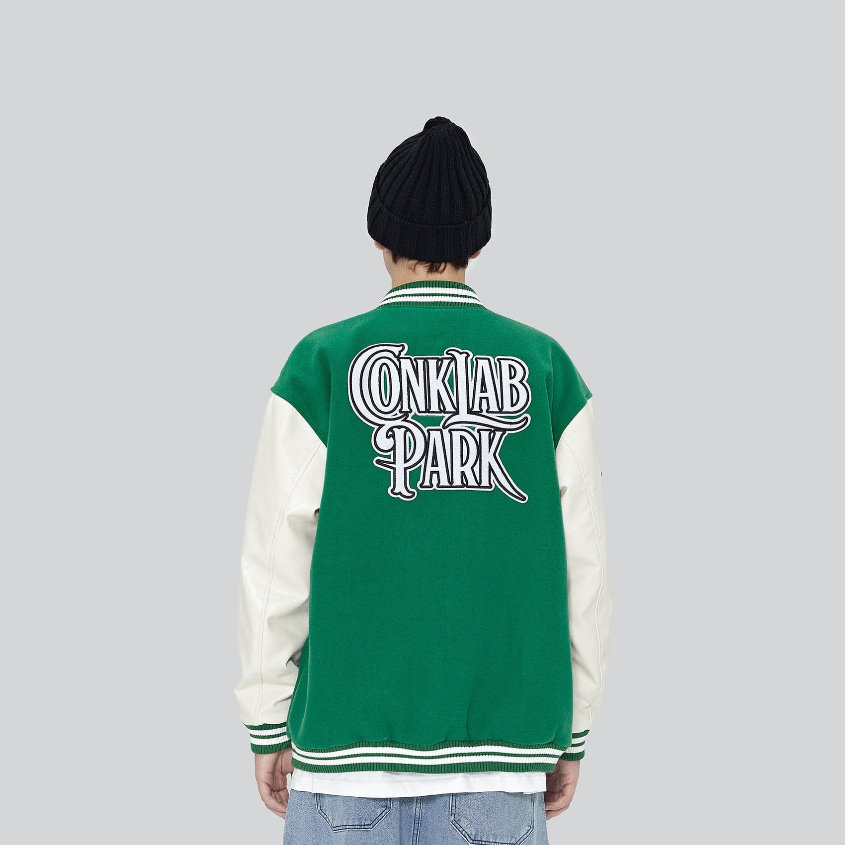 CONKLAB Angel Bear Varsity Jacket, premium urban and streetwear designers apparel on PROJECTISR.com, Conklab