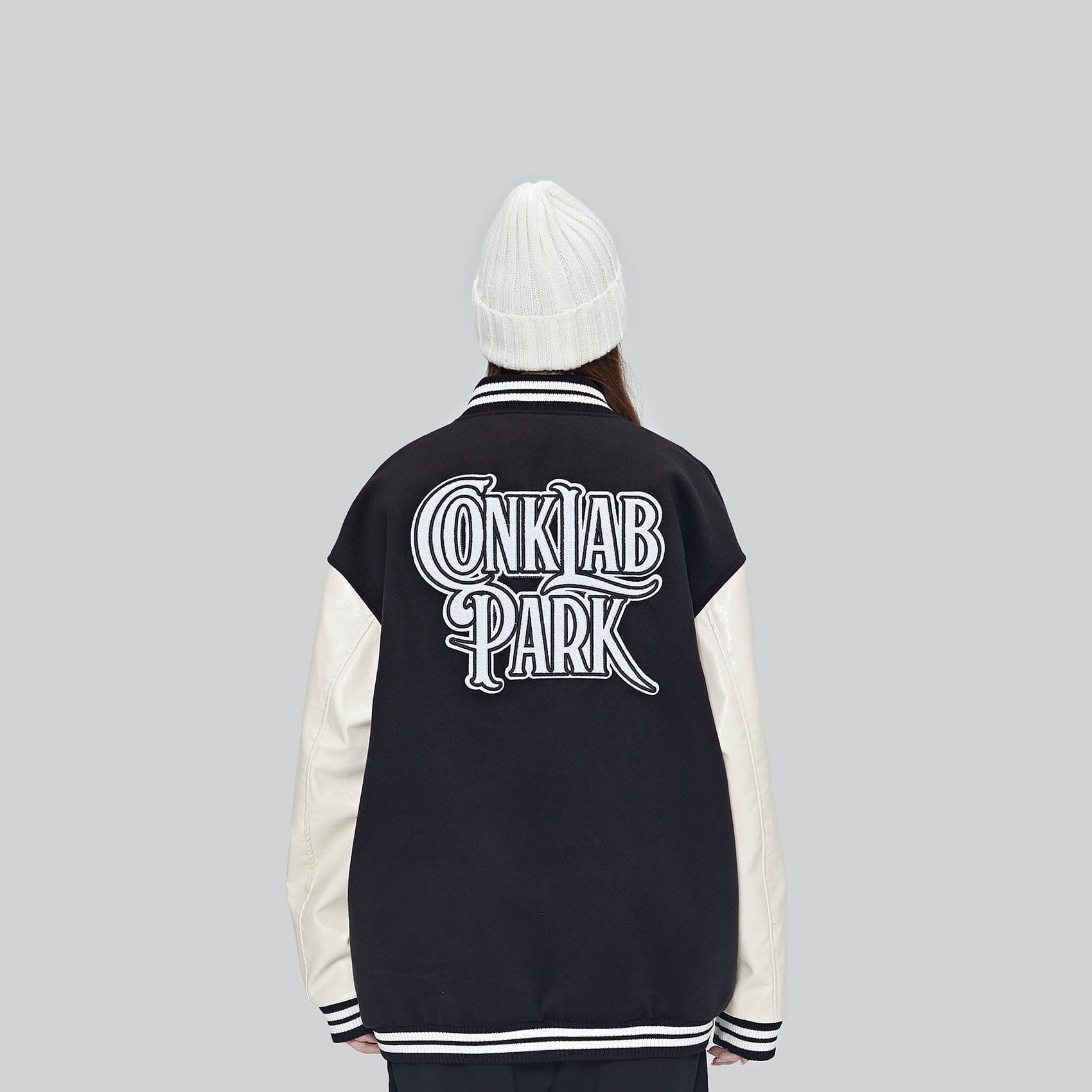 CONKLAB Angel Bear Varsity Jacket, premium urban and streetwear designers apparel on PROJECTISR.com, Conklab