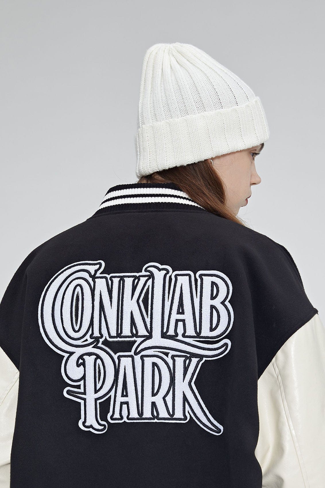 CONKLAB Angel Bear Varsity Jacket, premium urban and streetwear designers apparel on PROJECTISR.com, Conklab