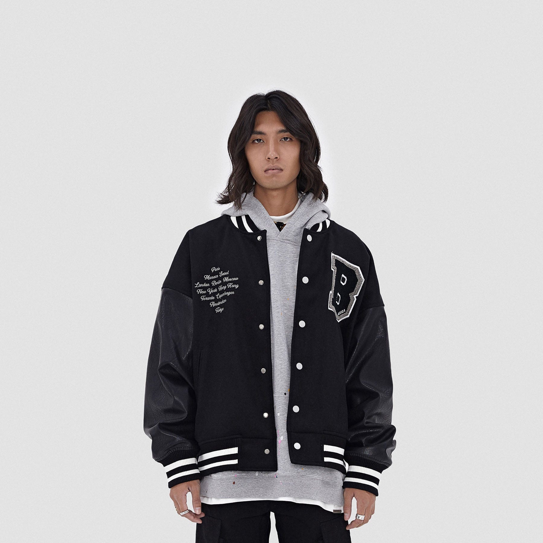 BONELESS Cities Varsity Jacket - PROJECTISR US