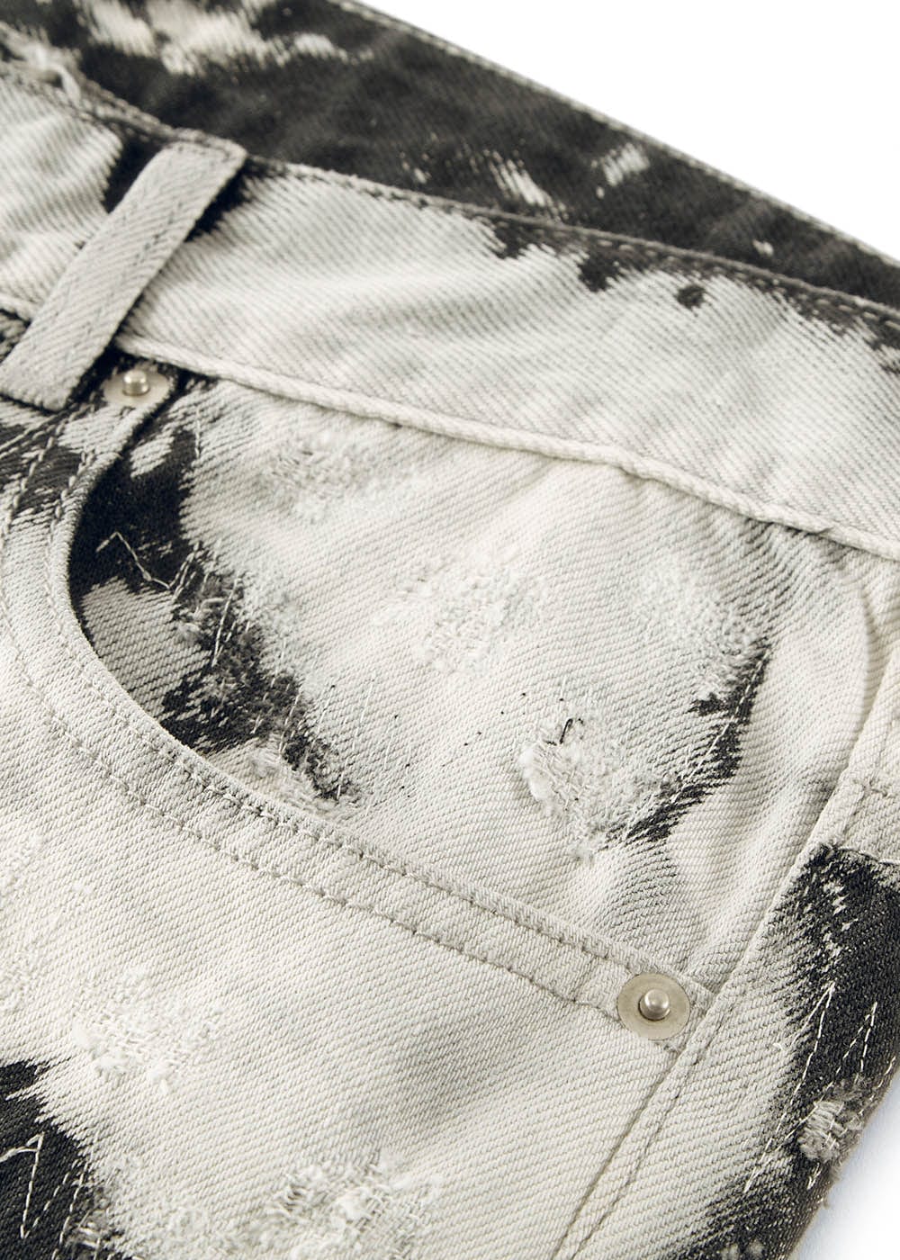 BONELESS Distressed Stitches Jeans, premium urban and streetwear designers apparel on PROJECTISR.com, BONELESS