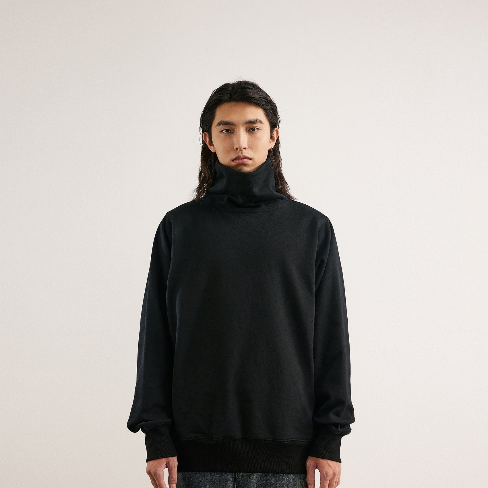 BONELESS High Collar Classic Sweatshirt, premium urban and streetwear designers apparel on PROJECTISR.com, BONELESS