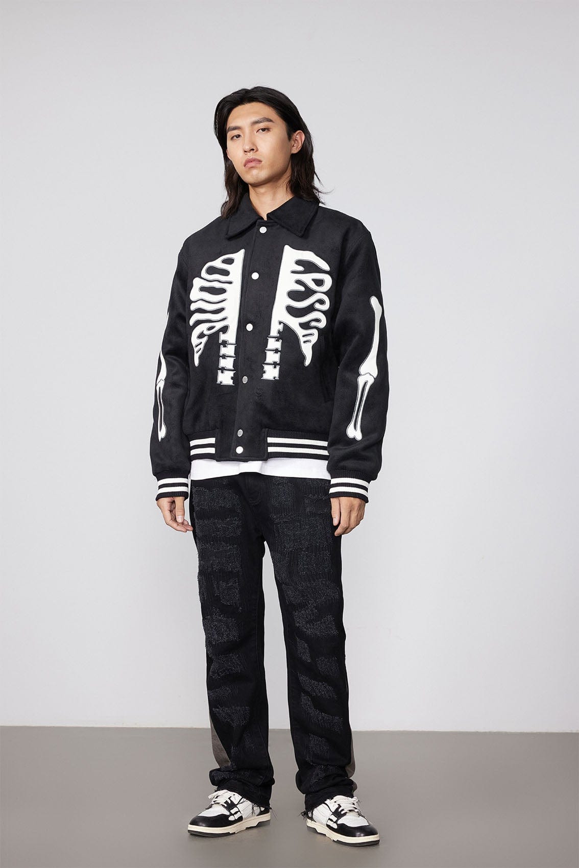 BONELESS Skeleton Varsity Jacket (Only Size S Left) | PROJECTISR US