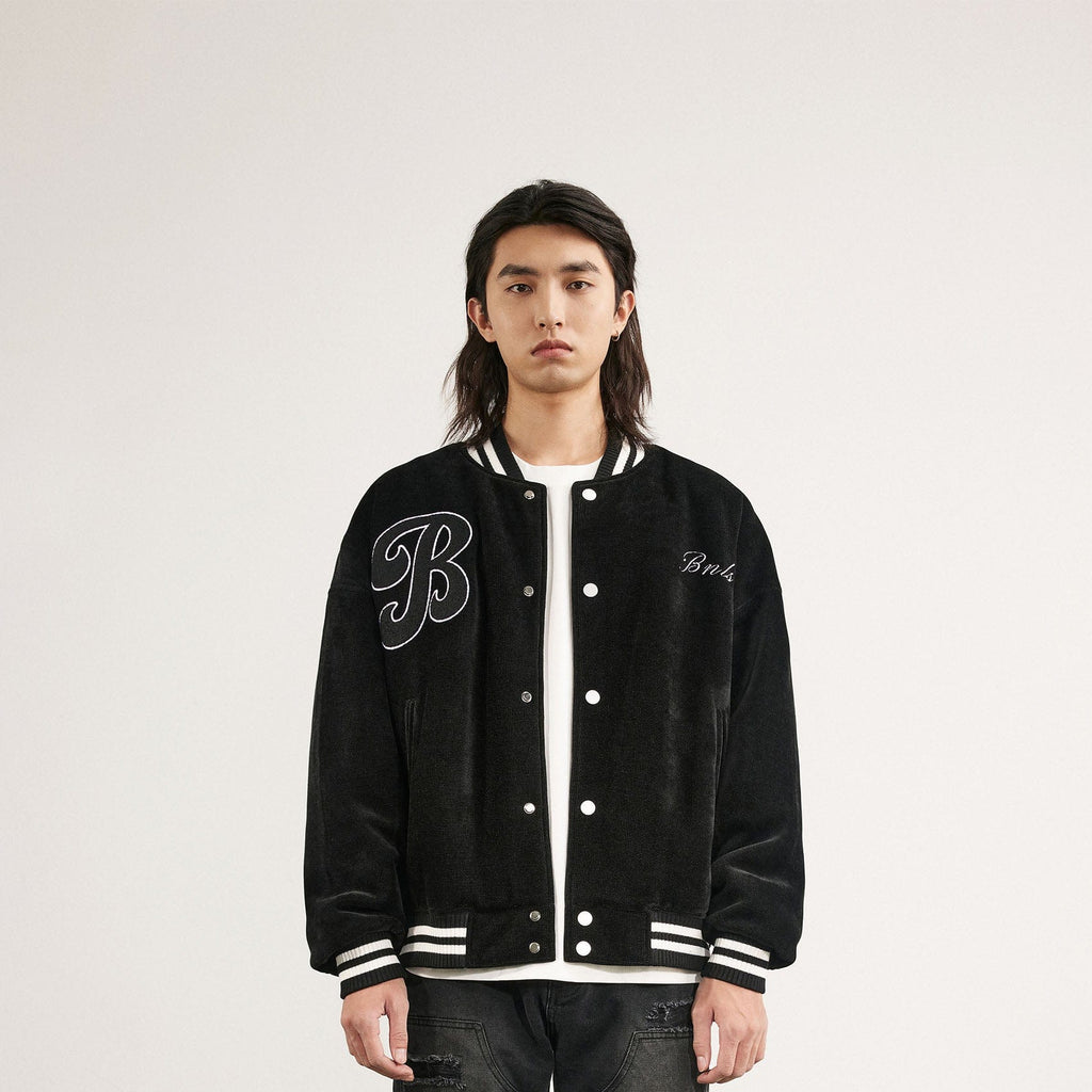 BONELESS Waffle Skater Varsity Jacket, premium urban and streetwear designers apparel on PROJECTISR.com, BONELESS