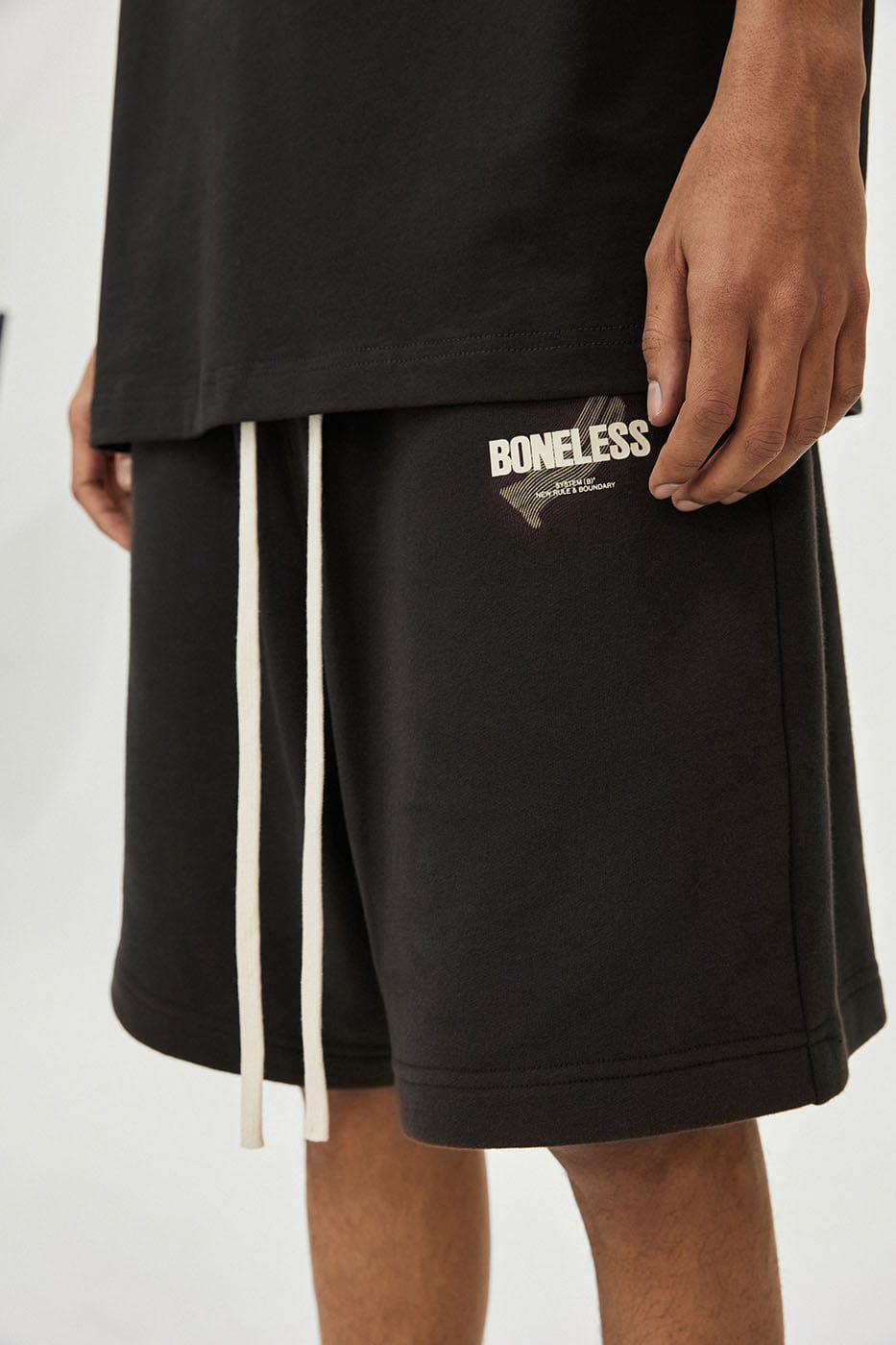 BONELESS Essential LOGO Graphics Shorts, premium urban and streetwear designers apparel on PROJECTISR.com, BONELESS