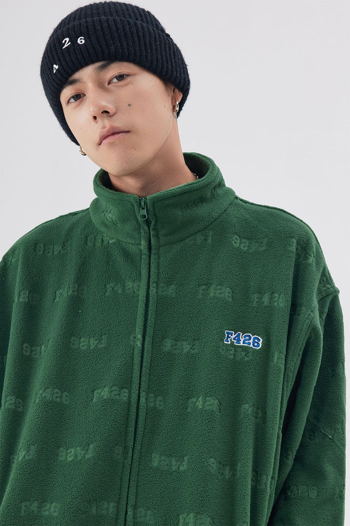 F426 Polar Fleece Embossed Monogram Jacket, premium urban and streetwear designers apparel on PROJECTISR.com, F426