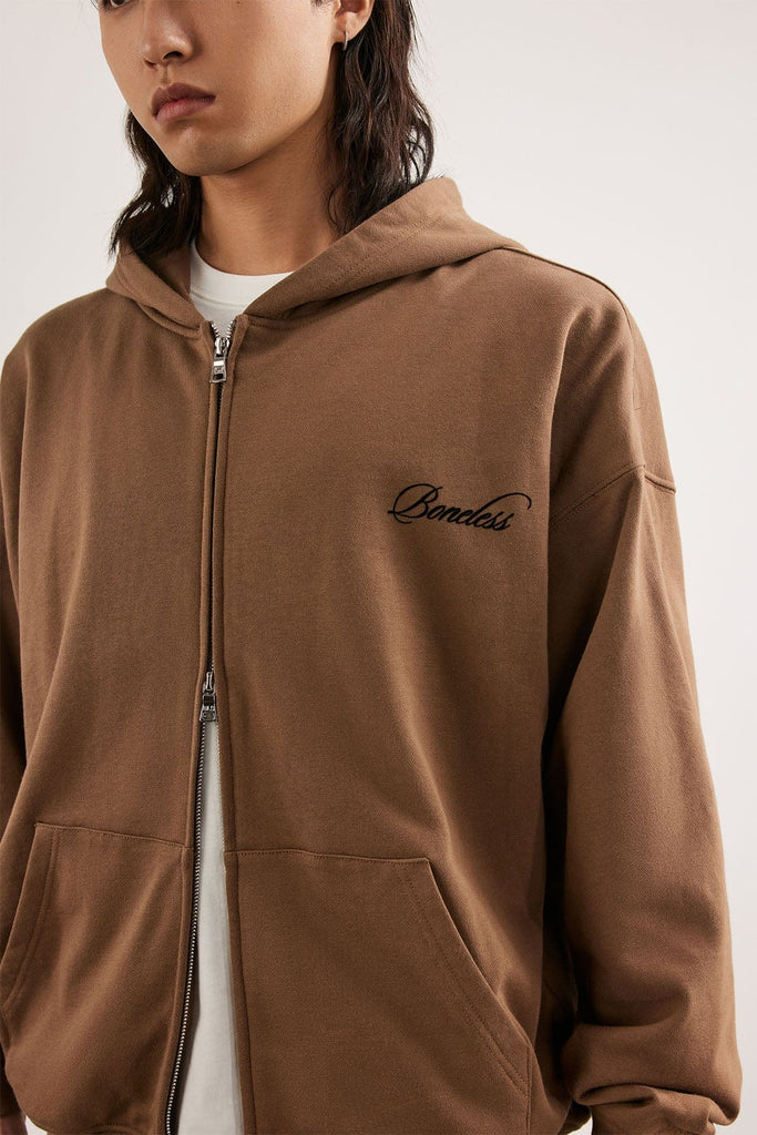 BONELESS Coordinate Zip-up Hoodie, premium urban and streetwear designers apparel on PROJECTISR.com, BONELESS