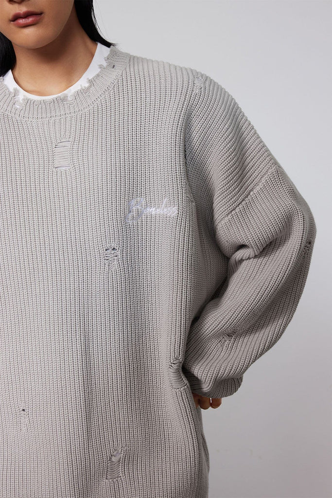 BONELESS Classic Ripped Sweater, premium urban and streetwear designers apparel on PROJECTISR.com, BONELESS
