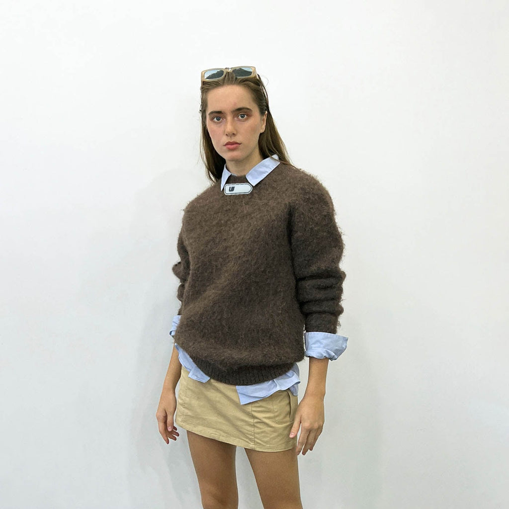 UMAMIISM The Tagged Mohair Sweater, premium urban and streetwear designers apparel on PROJECTISR.com, UMAMIISM
